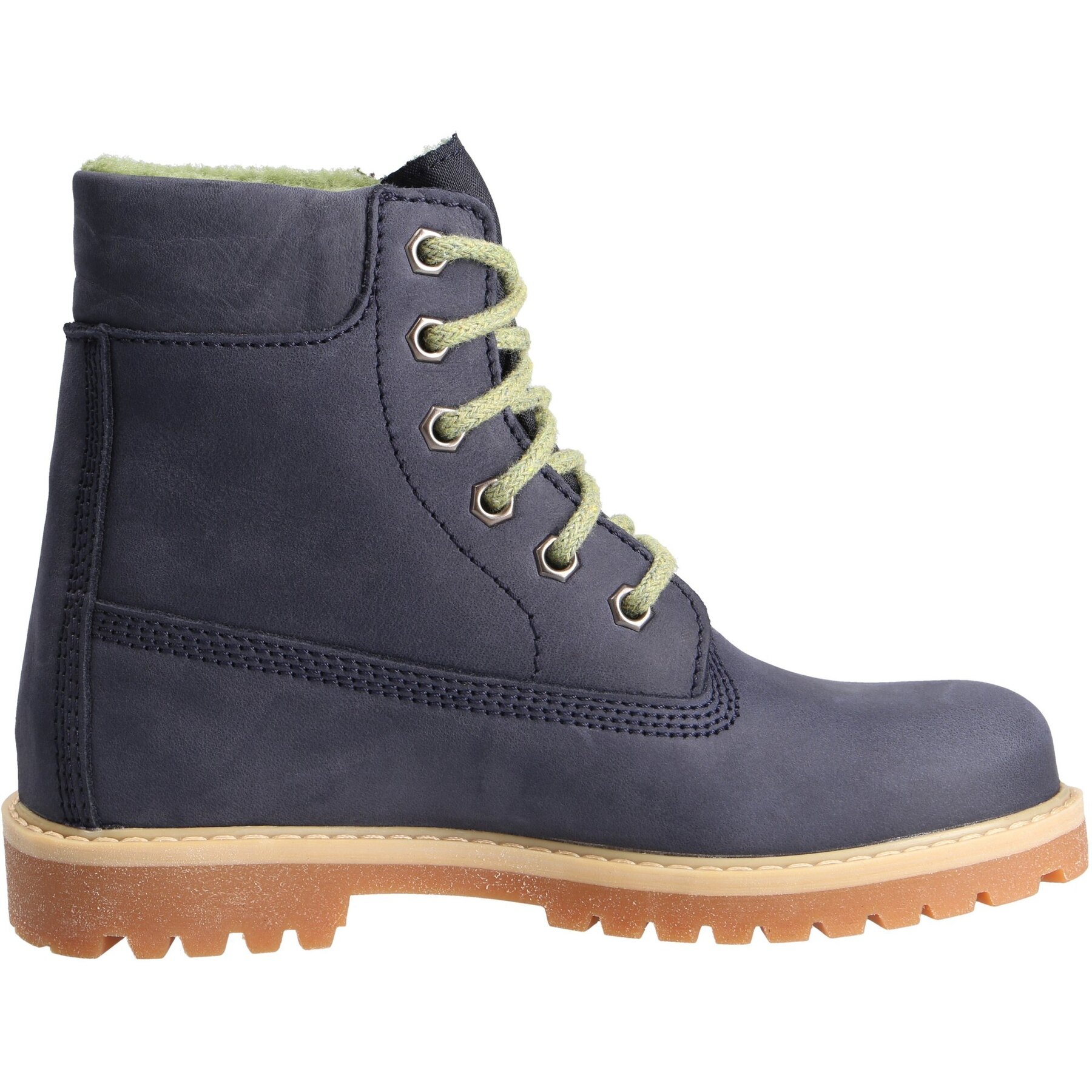 blaue stiefeletten seitenansicht rechts