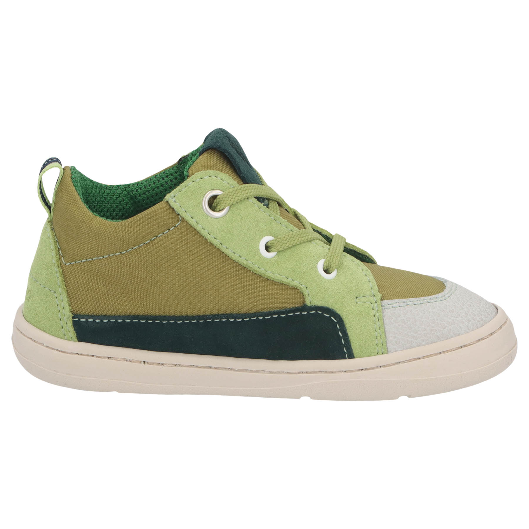 grüne lauflernschuhe hinteransicht