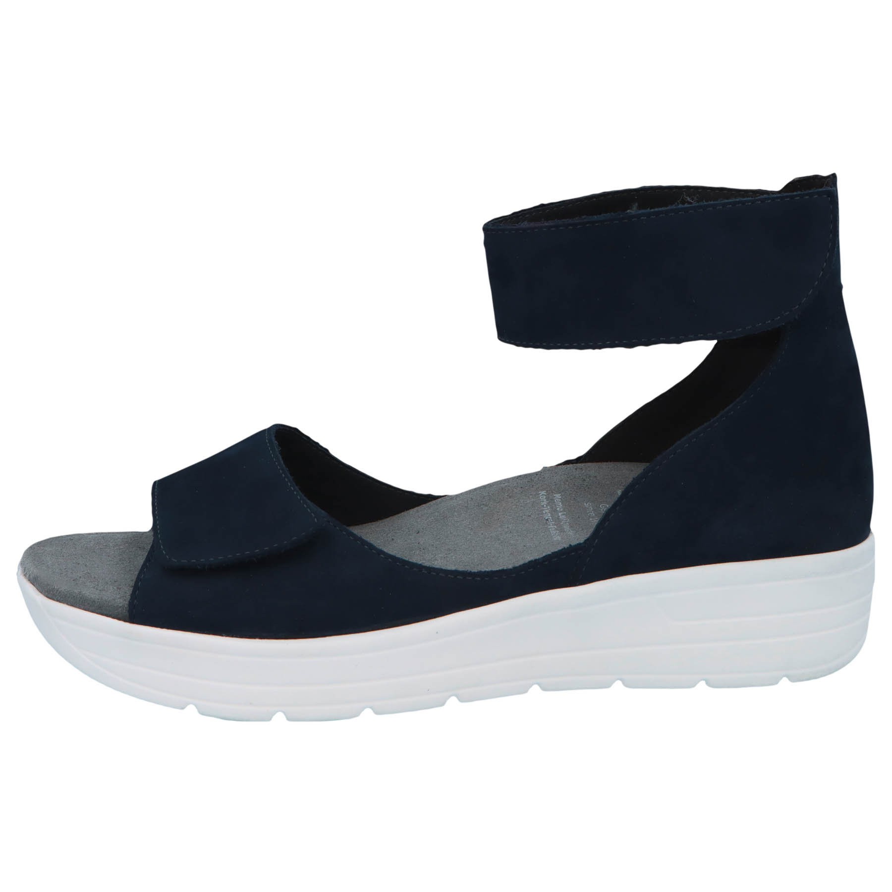 blaue sandale seitenansicht links