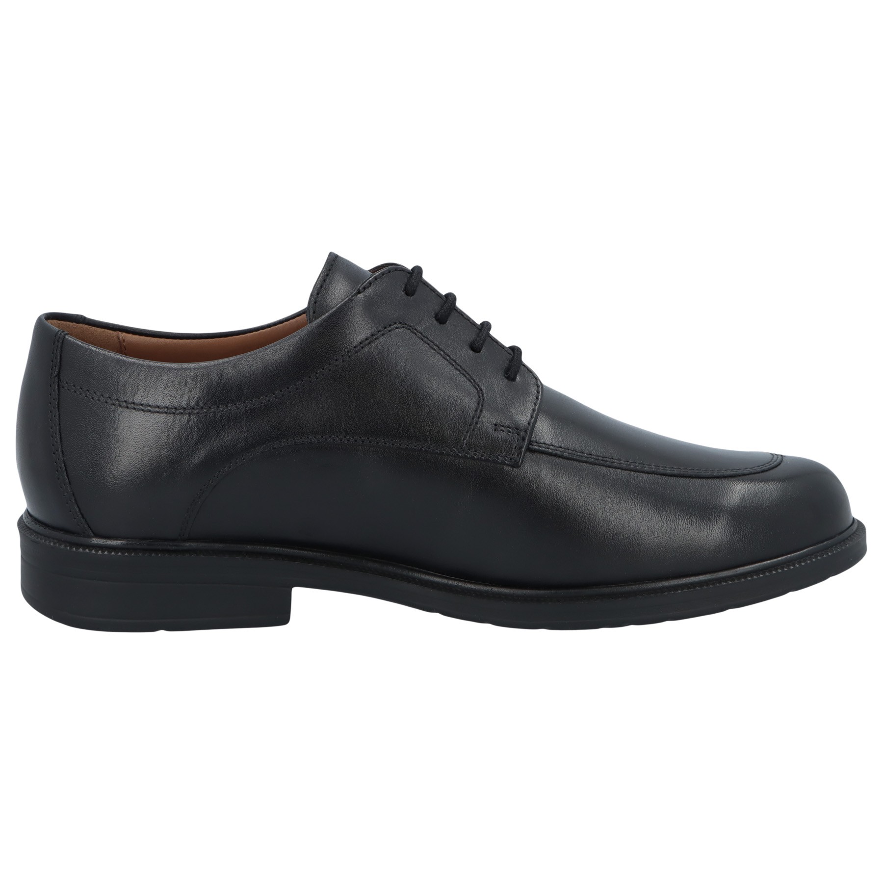 schwarze halbschuh seitenansicht rechts