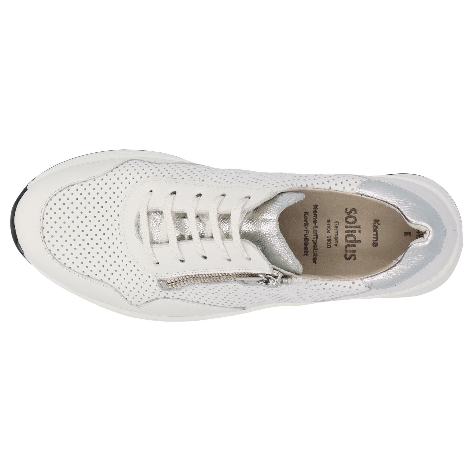 weiße halbschuh draufsicht