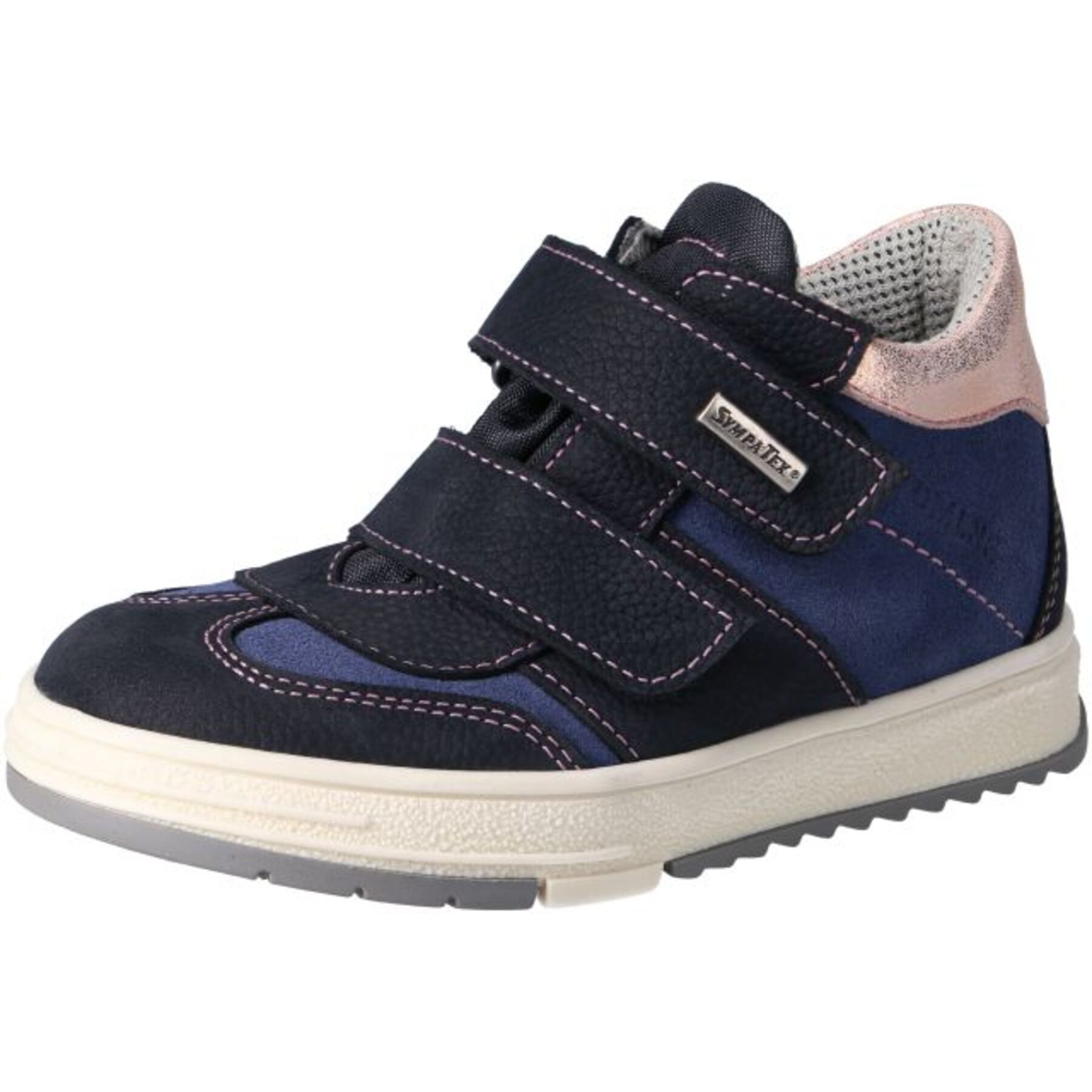 blaue halbschuh 3-4 ansicht