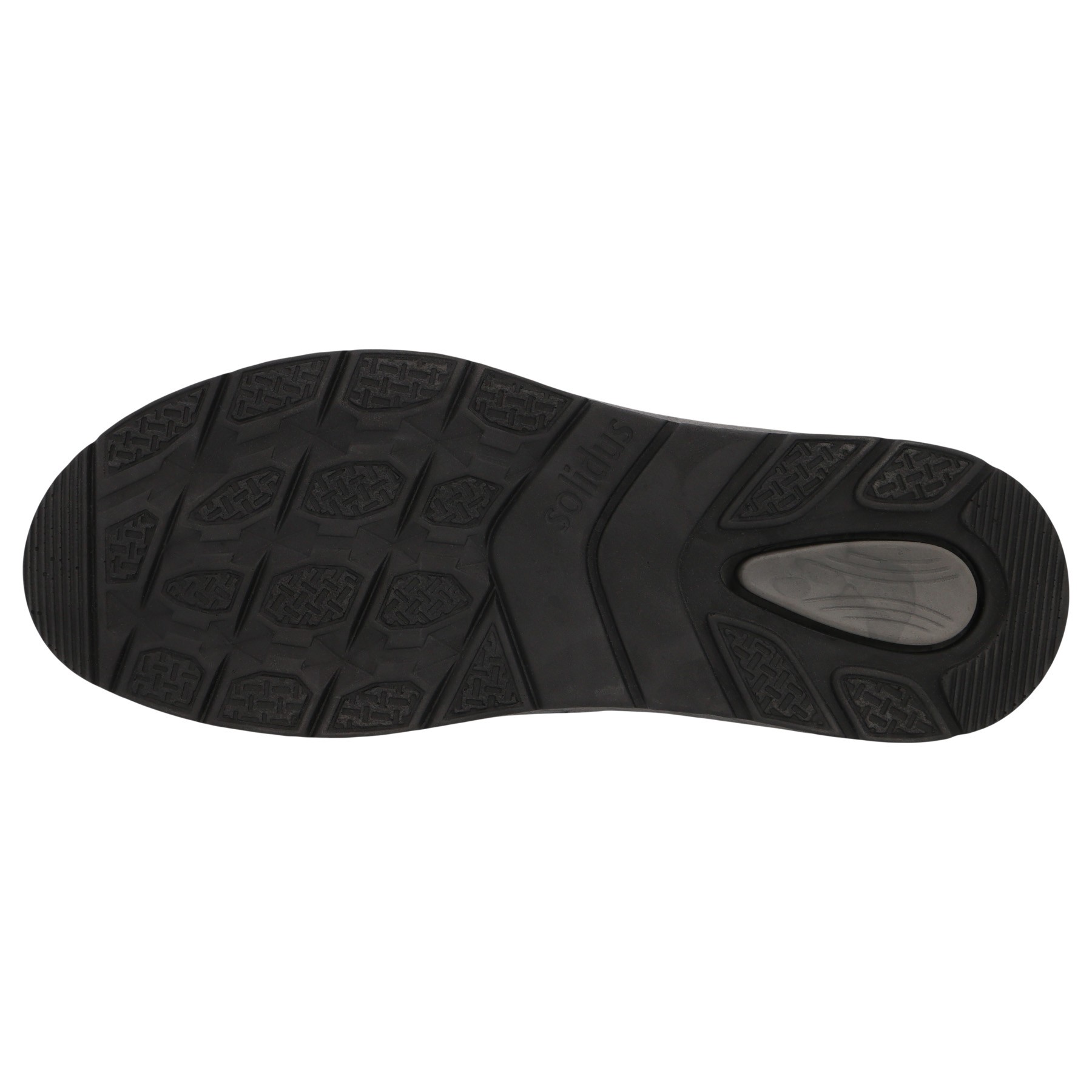 schwarze halbschuh sohlenansicht
