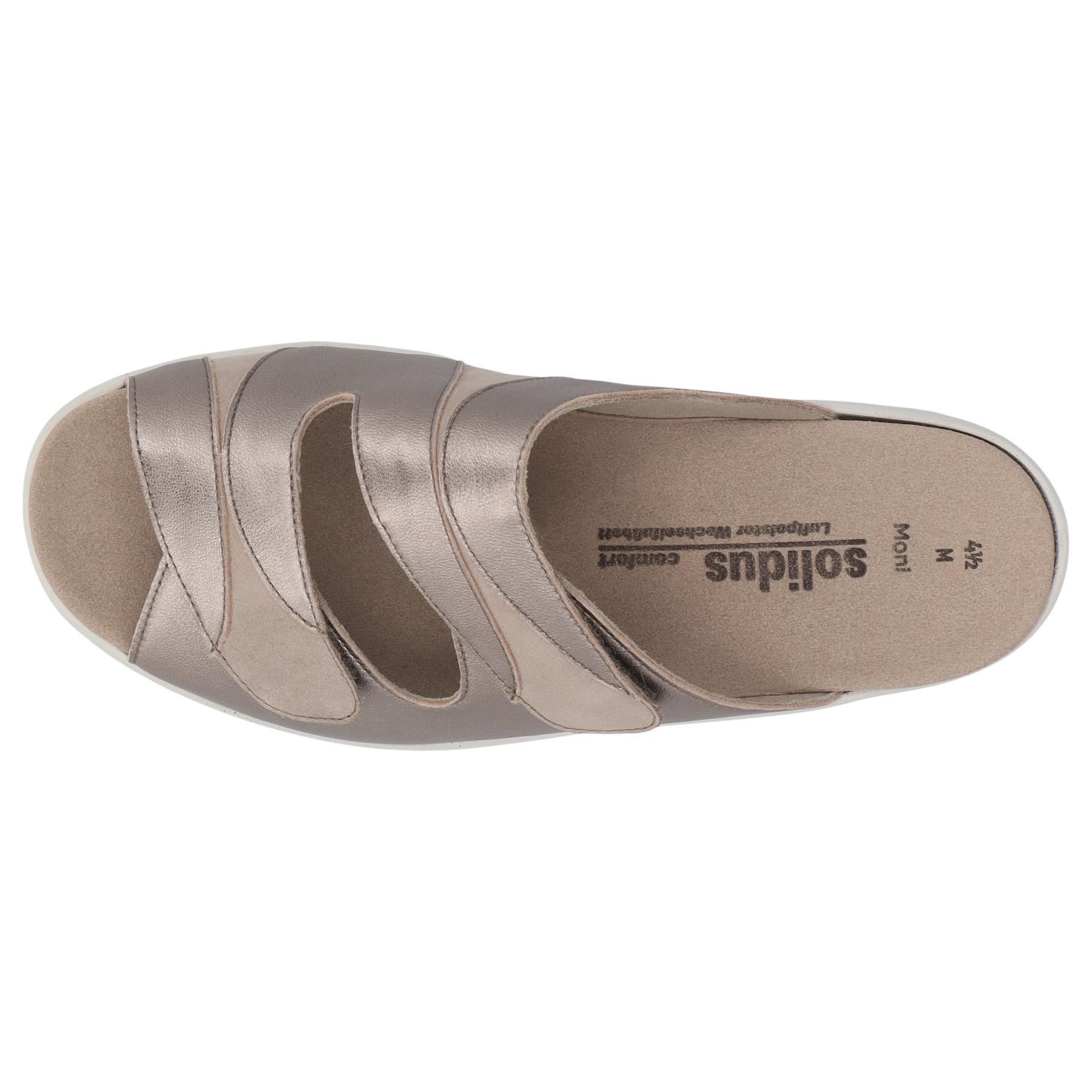 graue pantolette draufsicht