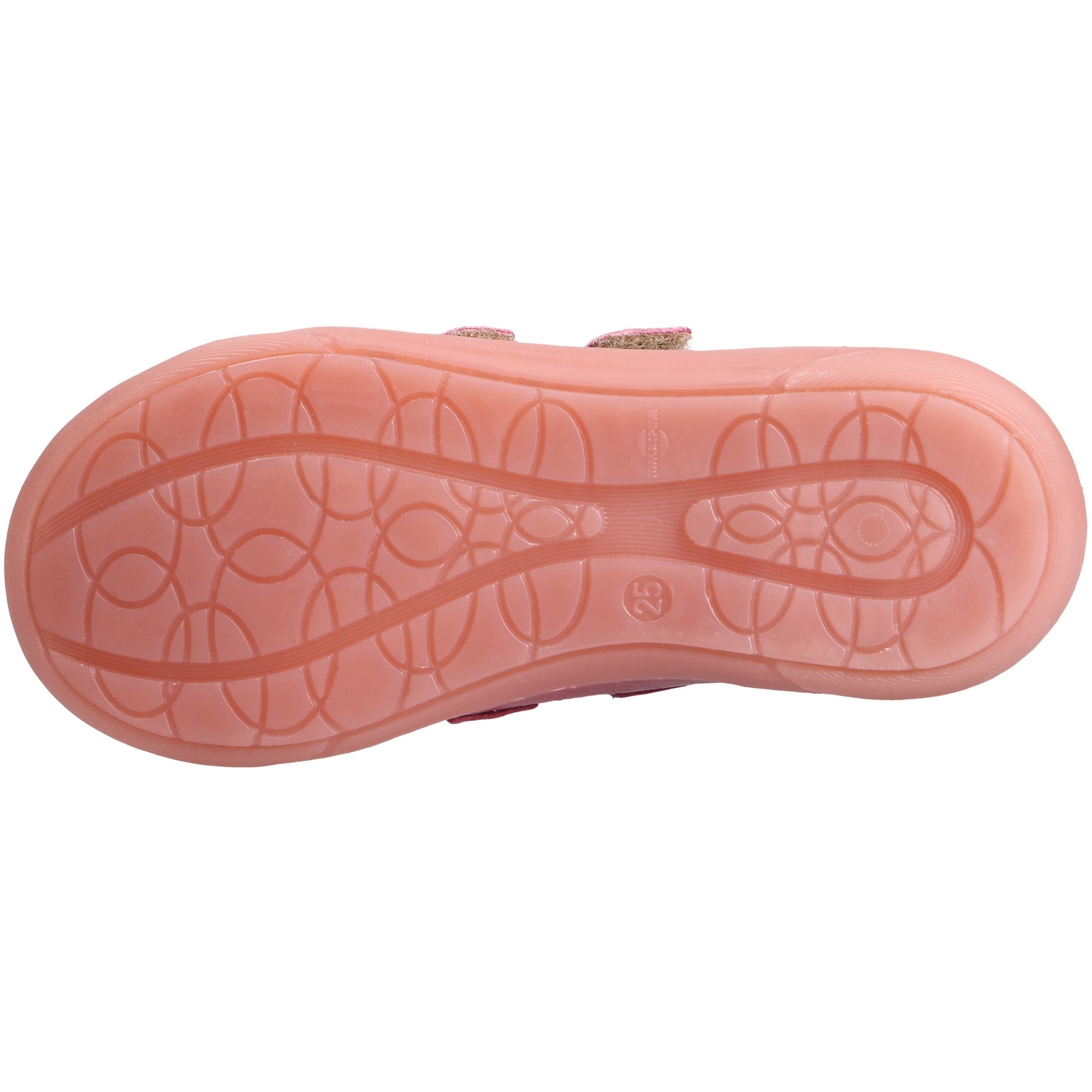 rote halbschuh sohlenansicht