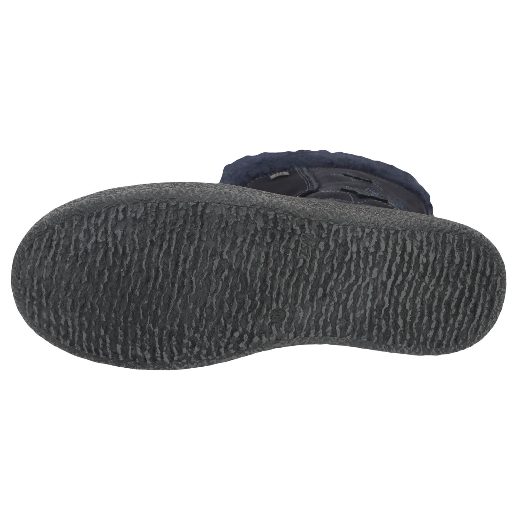 blaue stiefel sohlenansicht