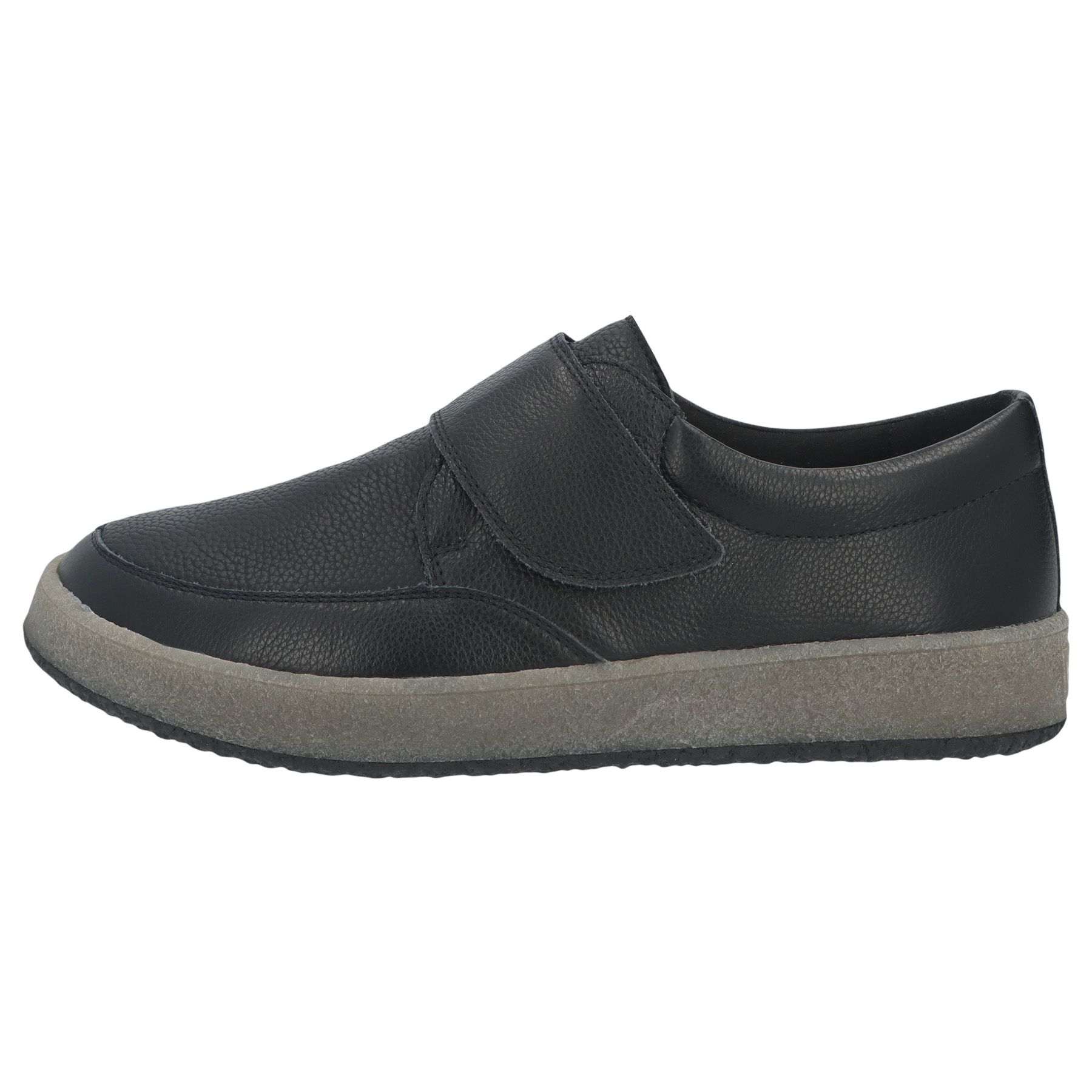 schwarze halbschuh seitenansicht links