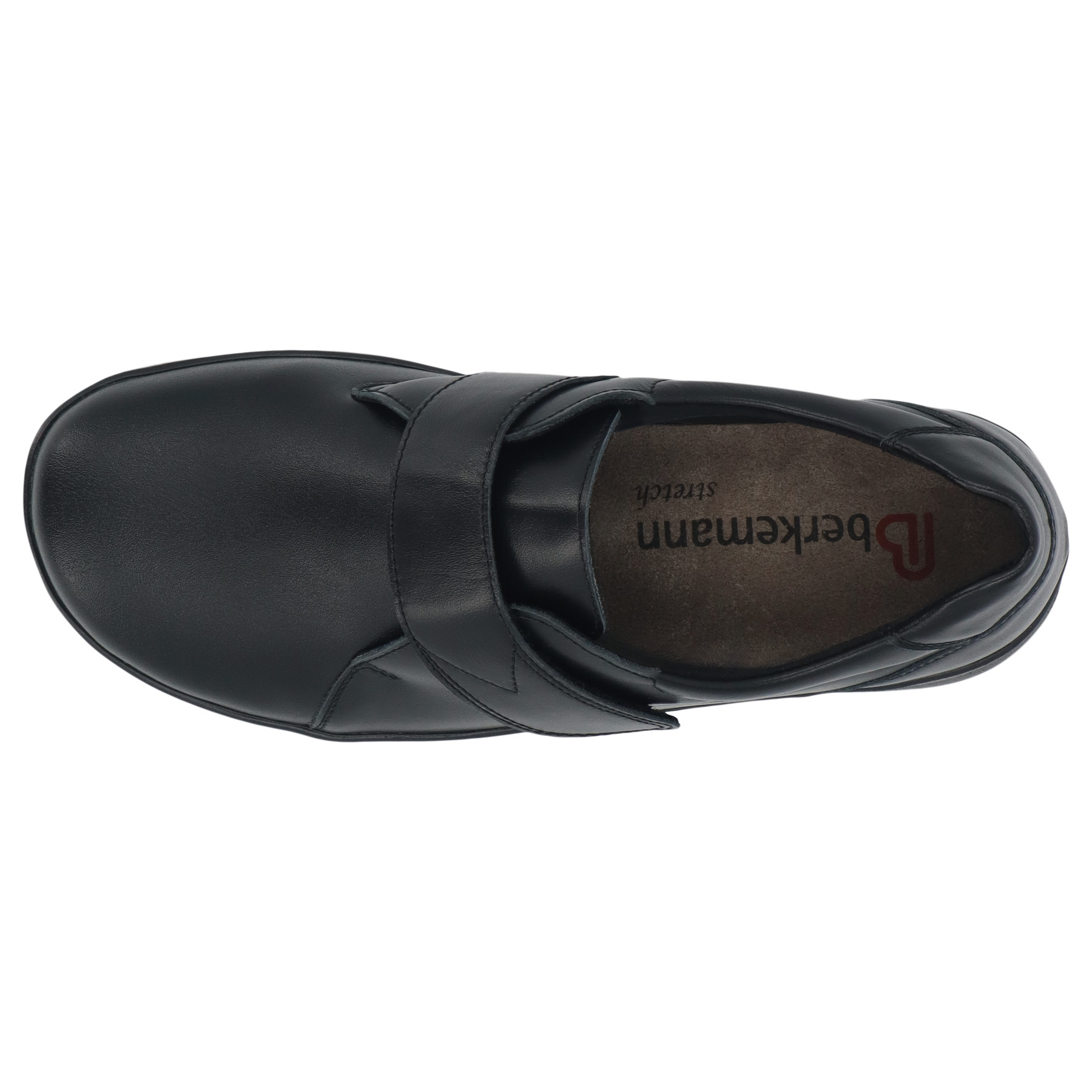 schwarze halbschuh draufsicht