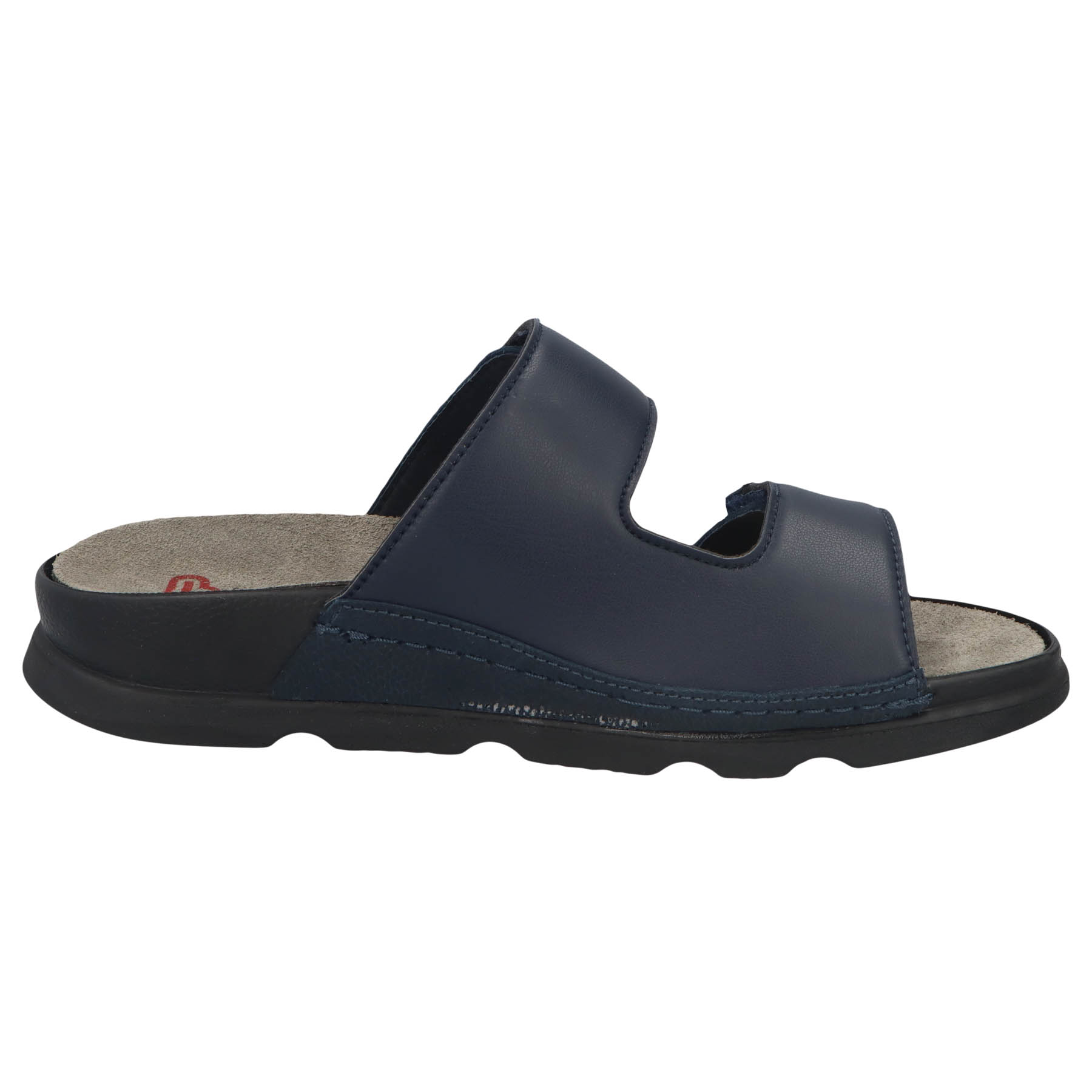 blaue pantolette seitenansicht rechts