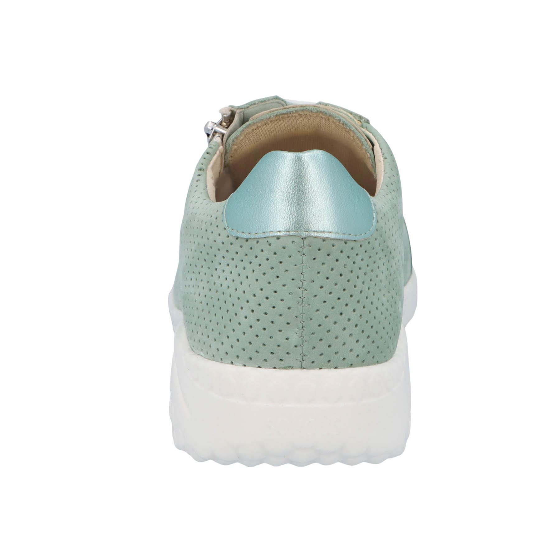 grüne halbschuh hinteransicht