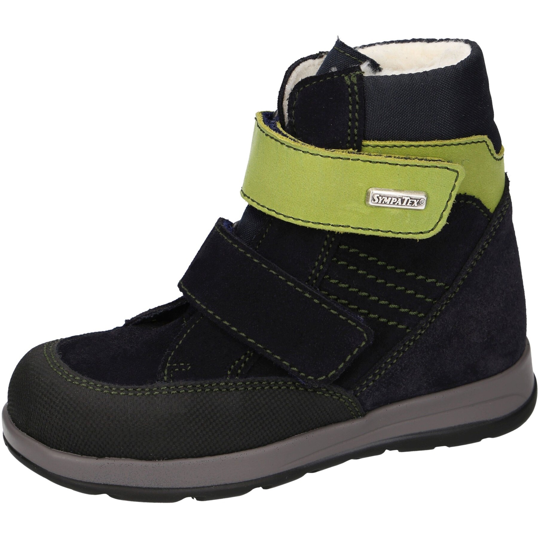 blaue stiefeletten 3-4 ansicht