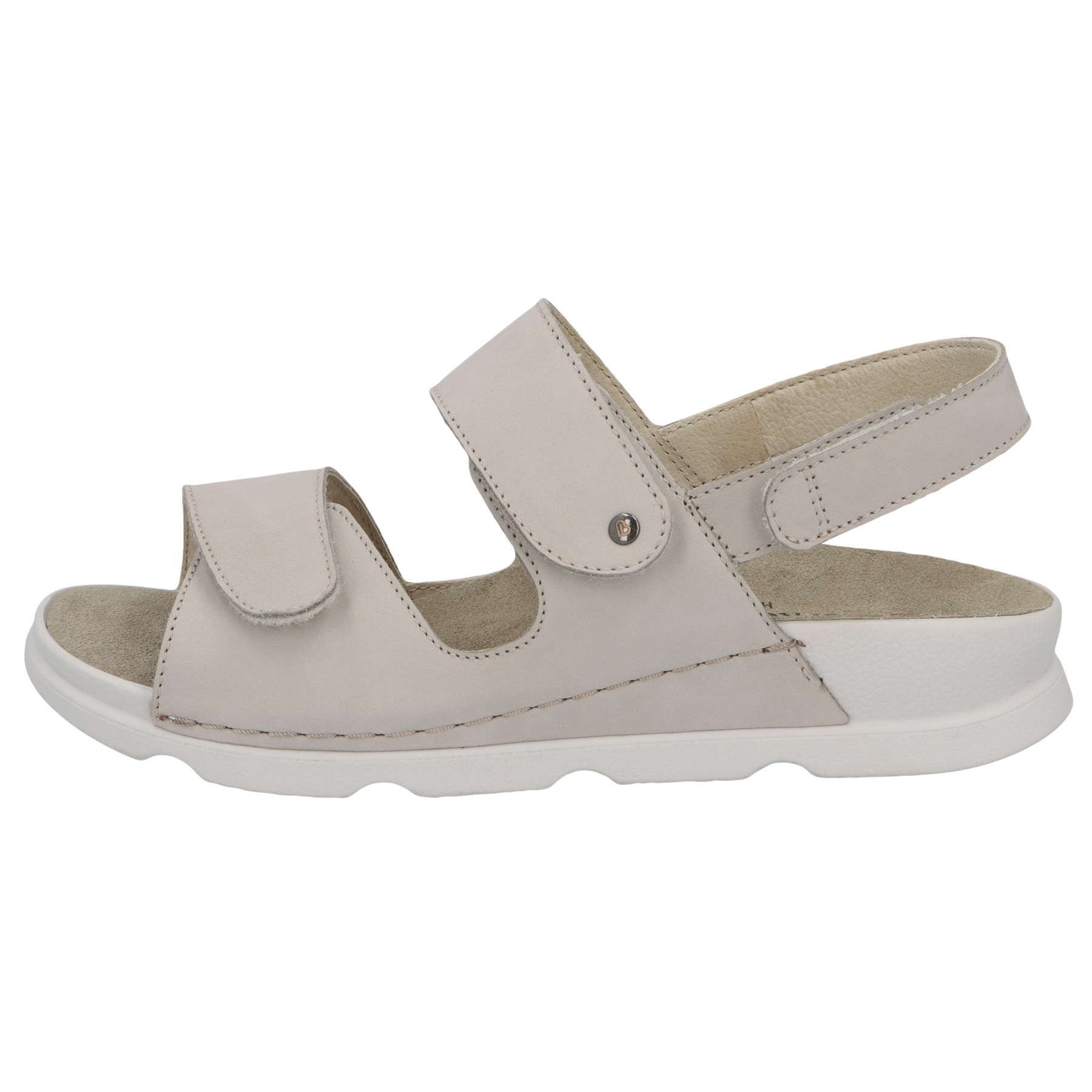 graue sandale seitenansicht links