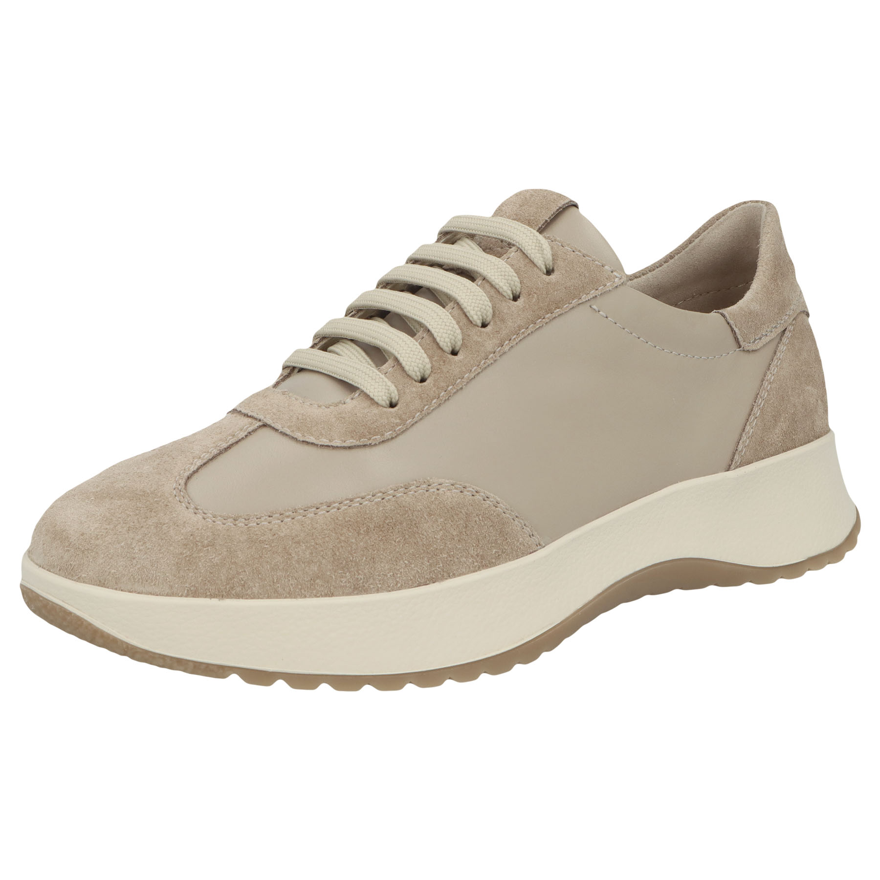 beige Velours/Leder