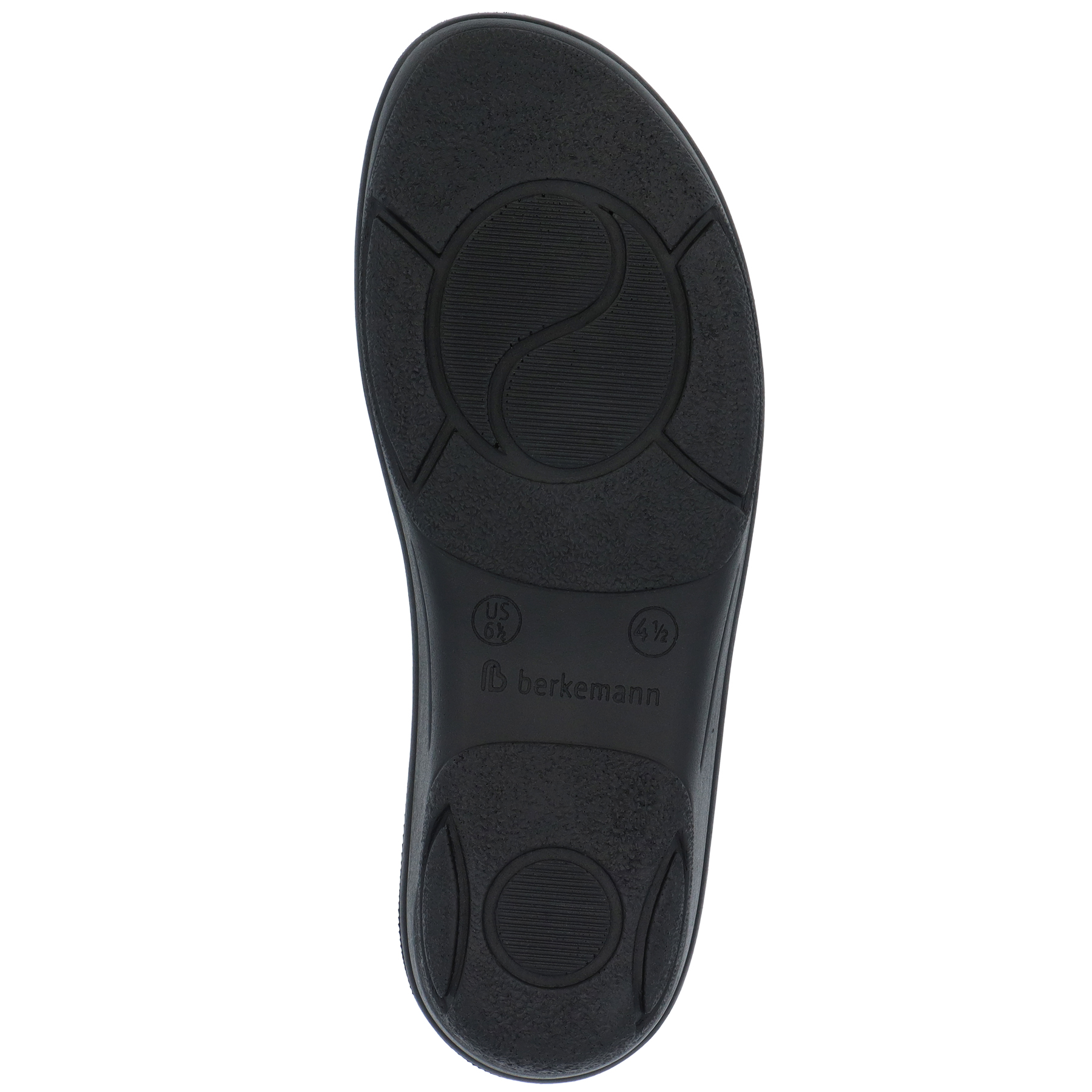 blaue clogs sohlenansicht