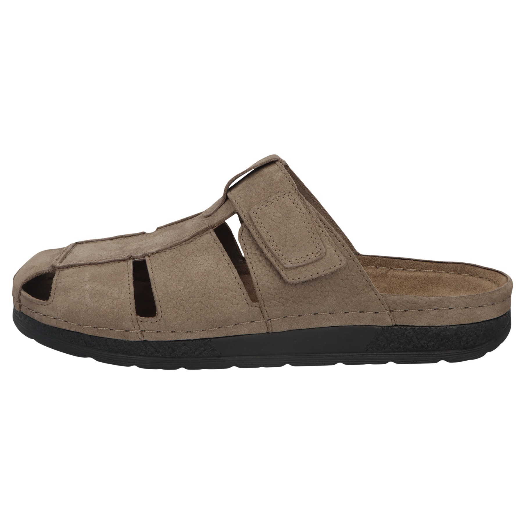 braune pantolette seitenansicht links