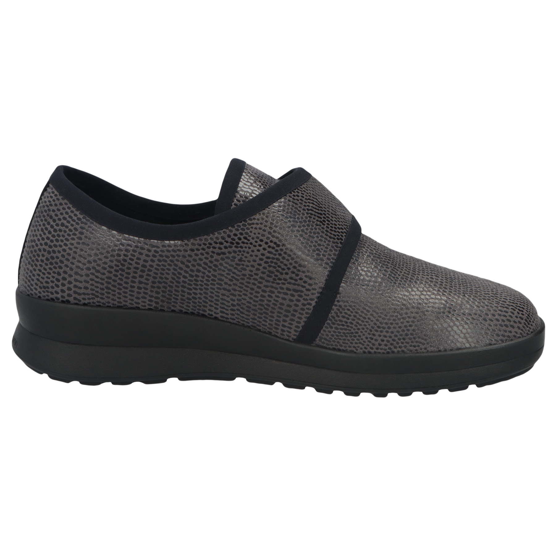 graue halbschuh seitenansicht rechts