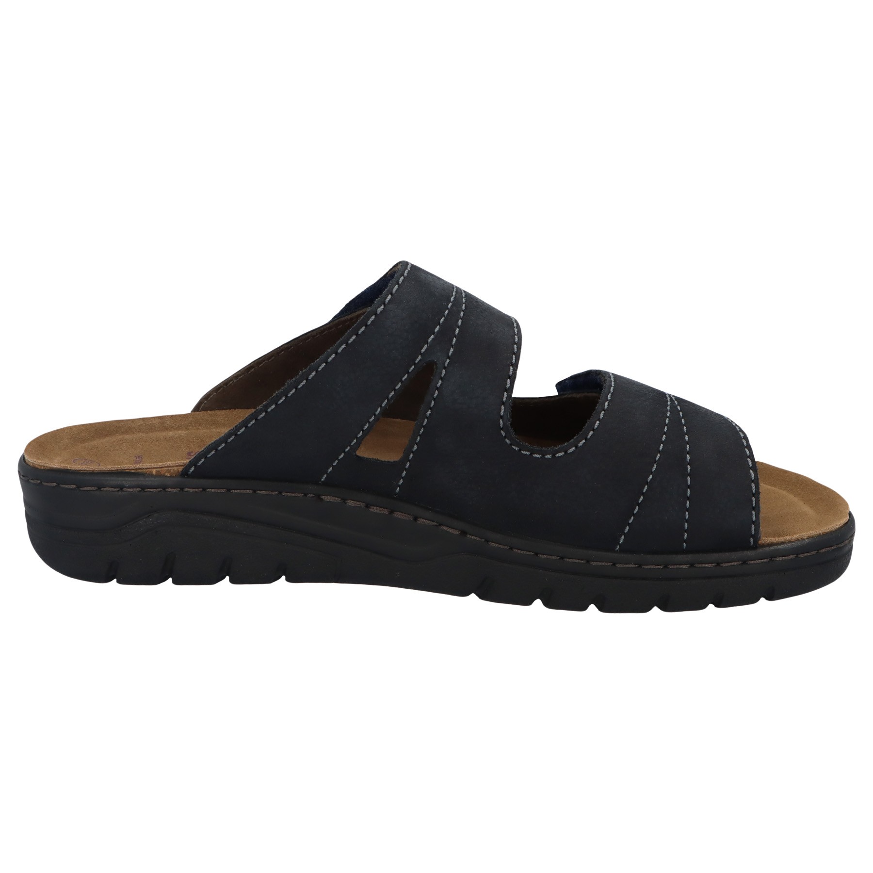 blaue pantolette seitenansicht rechts