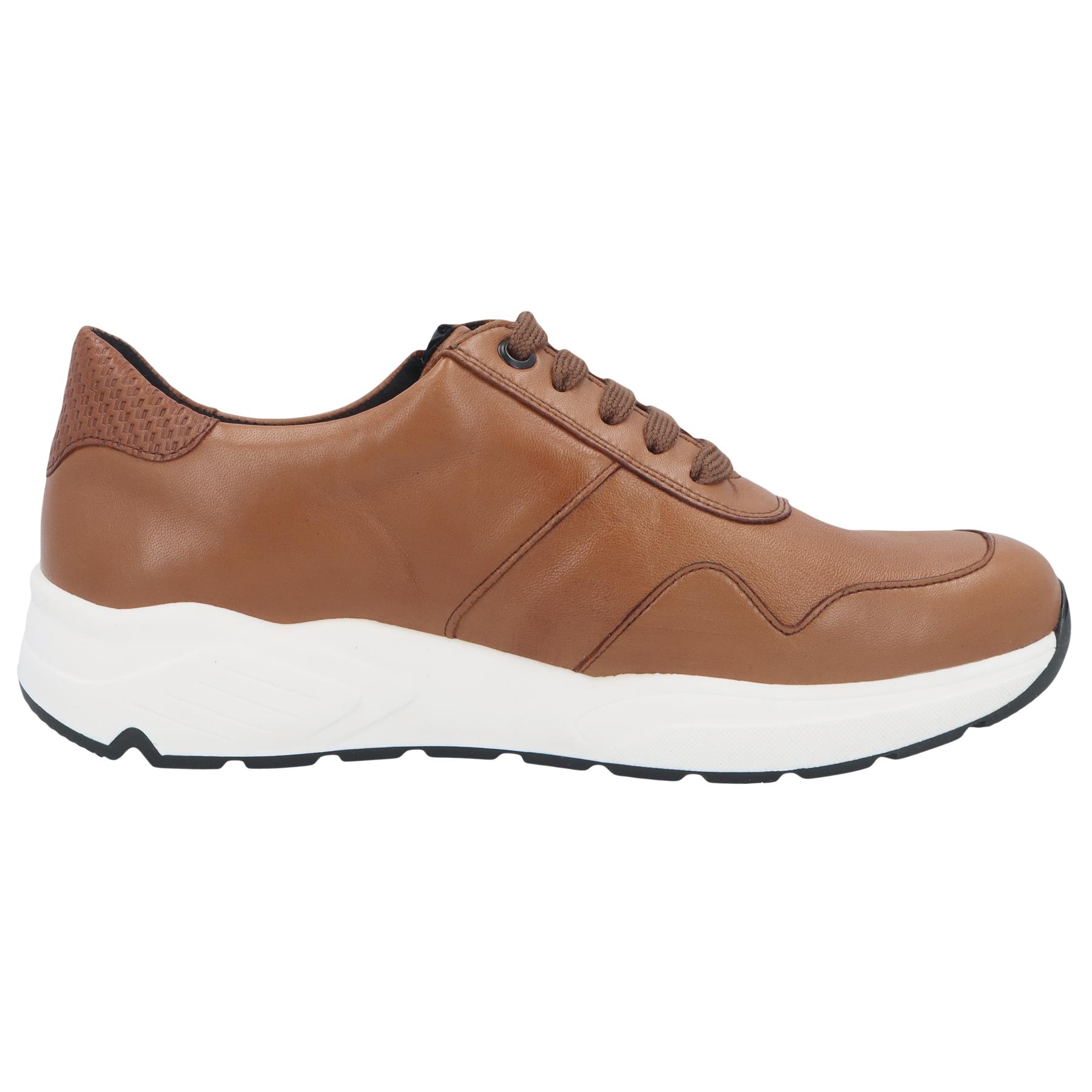 braune halbschuh seitenansicht rechts