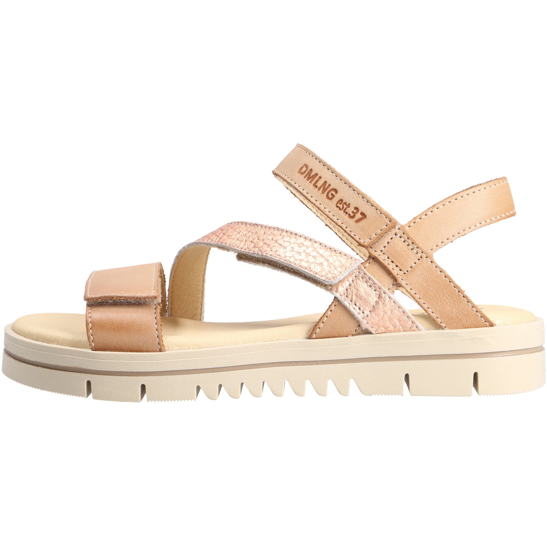 braune sandale seitenansicht links