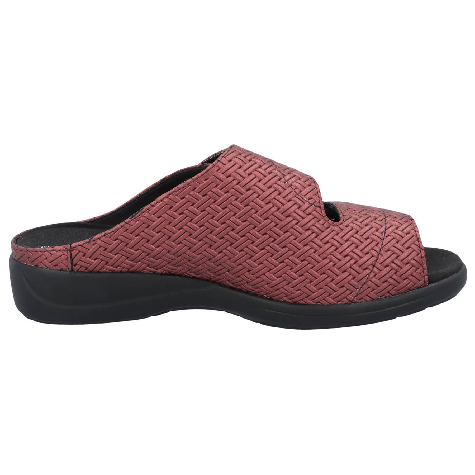 rote sandale draufsicht