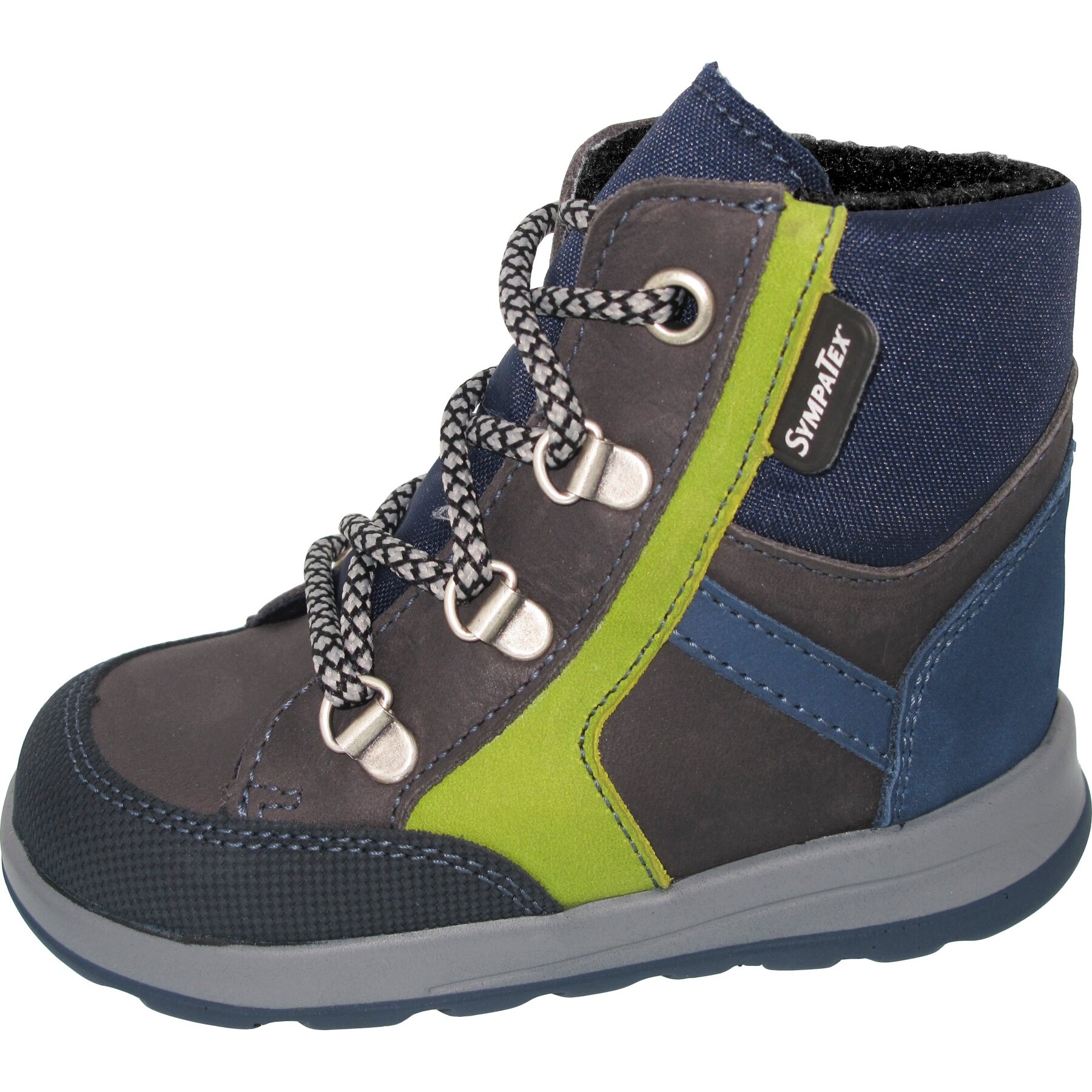 blaue stiefeletten 3-4 ansicht