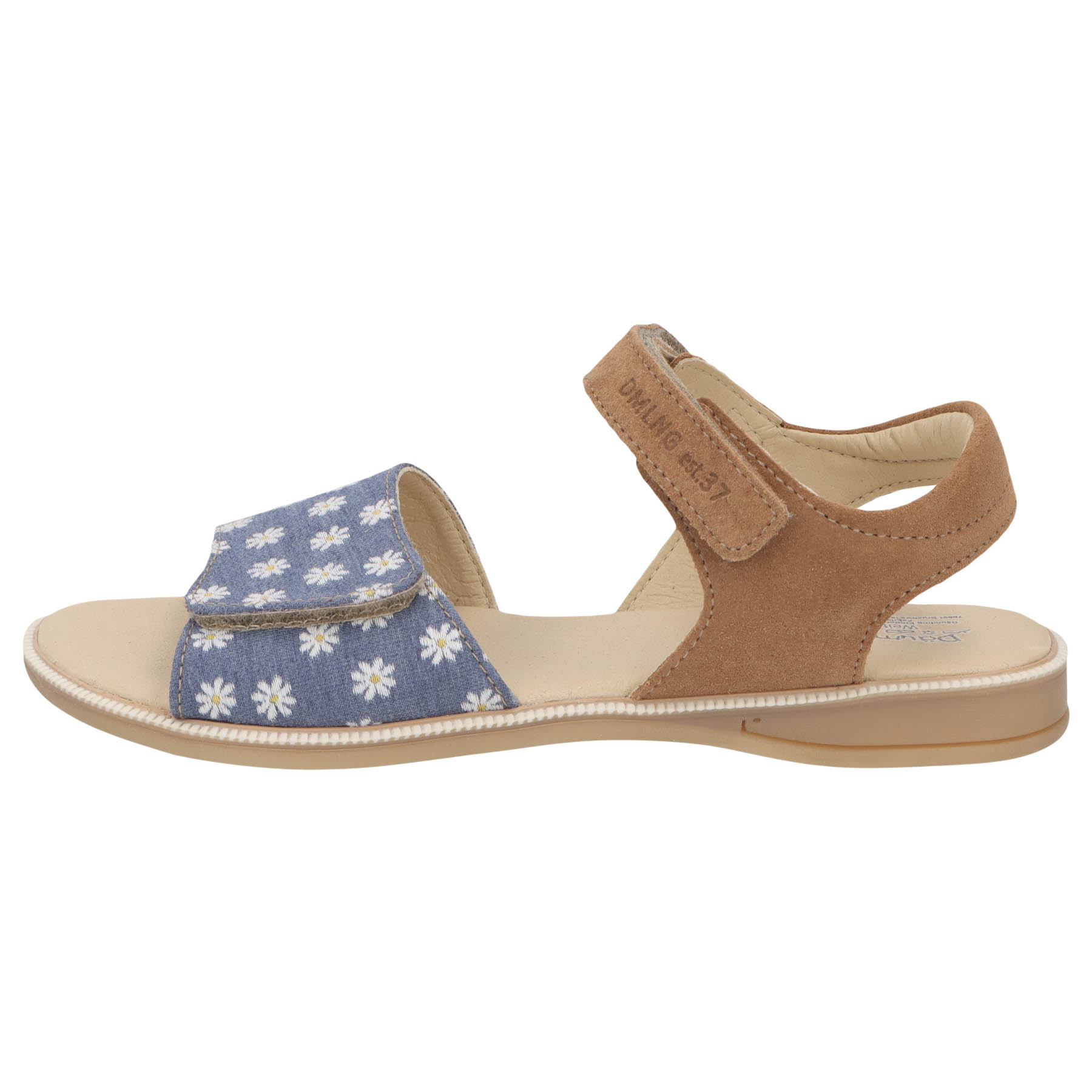 blaue sandale seitenansicht links