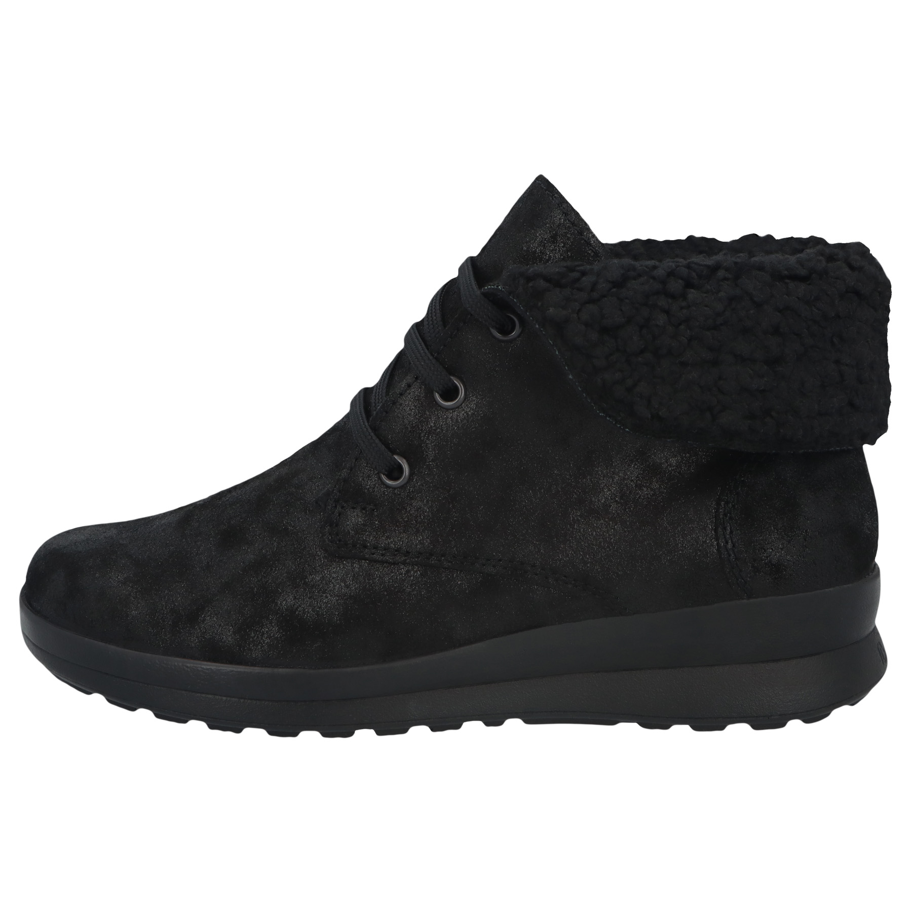 schwarze stiefeletten seitenansicht links