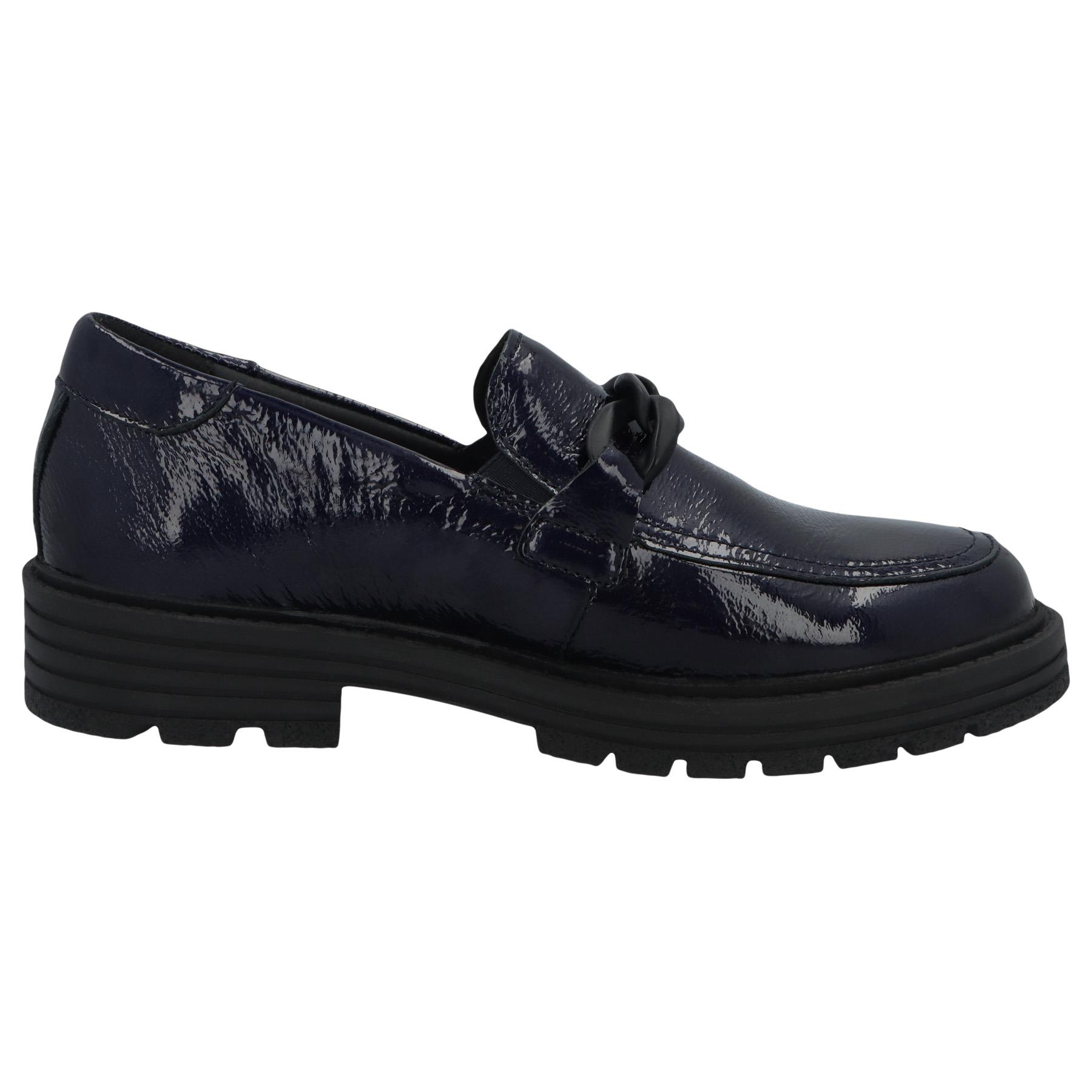 blaue slipper seitenansicht rechts