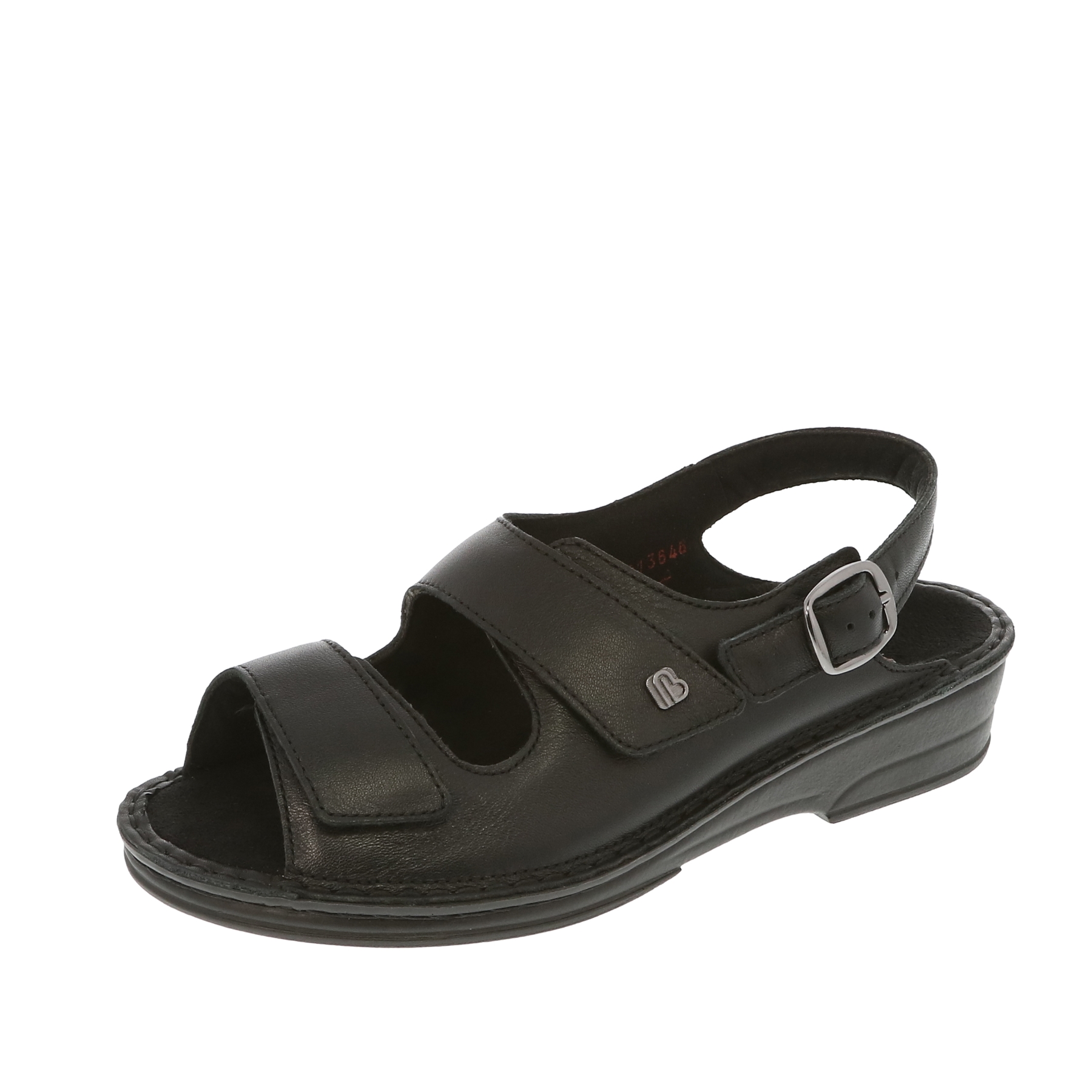 schwarze sandale 3-4 ansicht