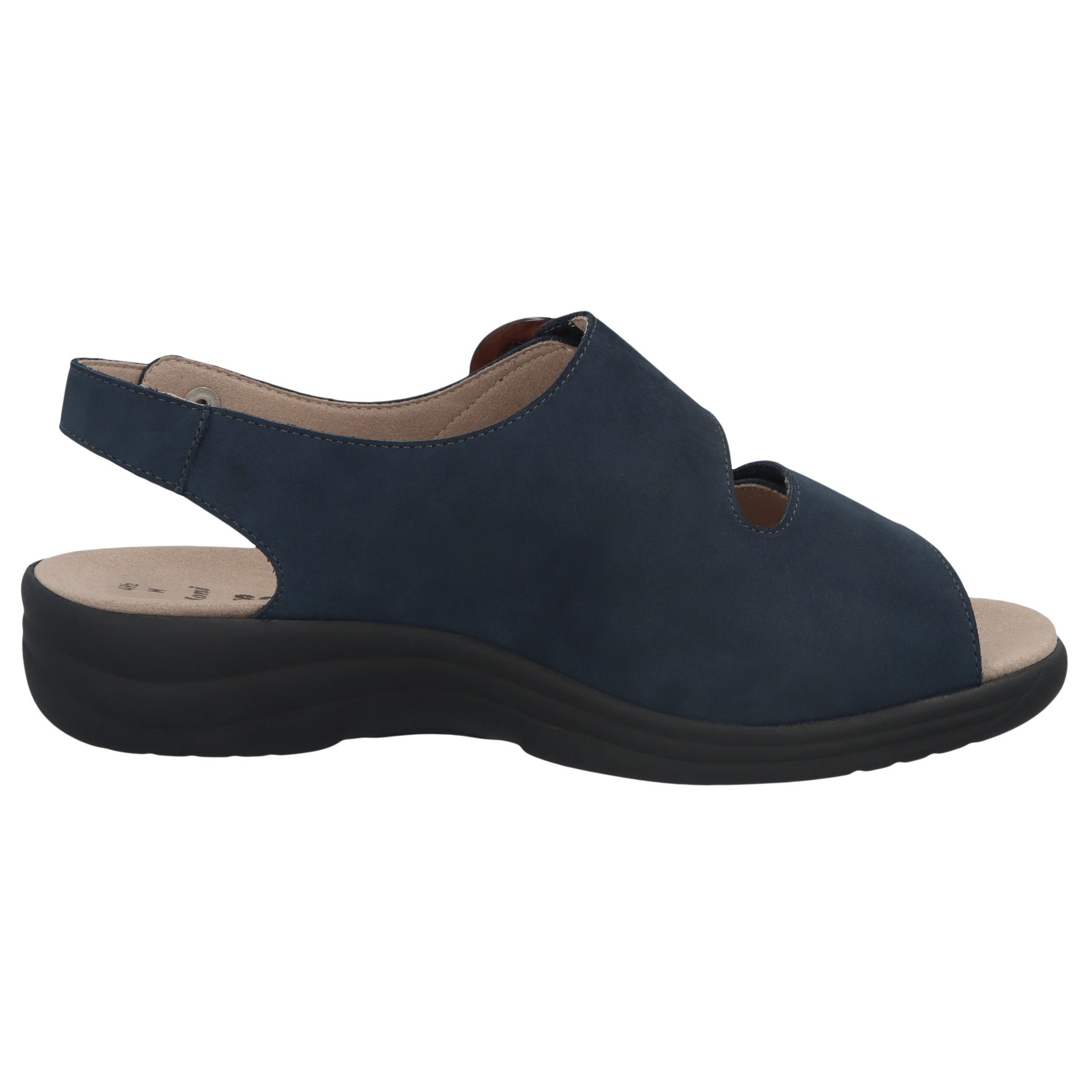 blaue sandale seitenansicht rechts