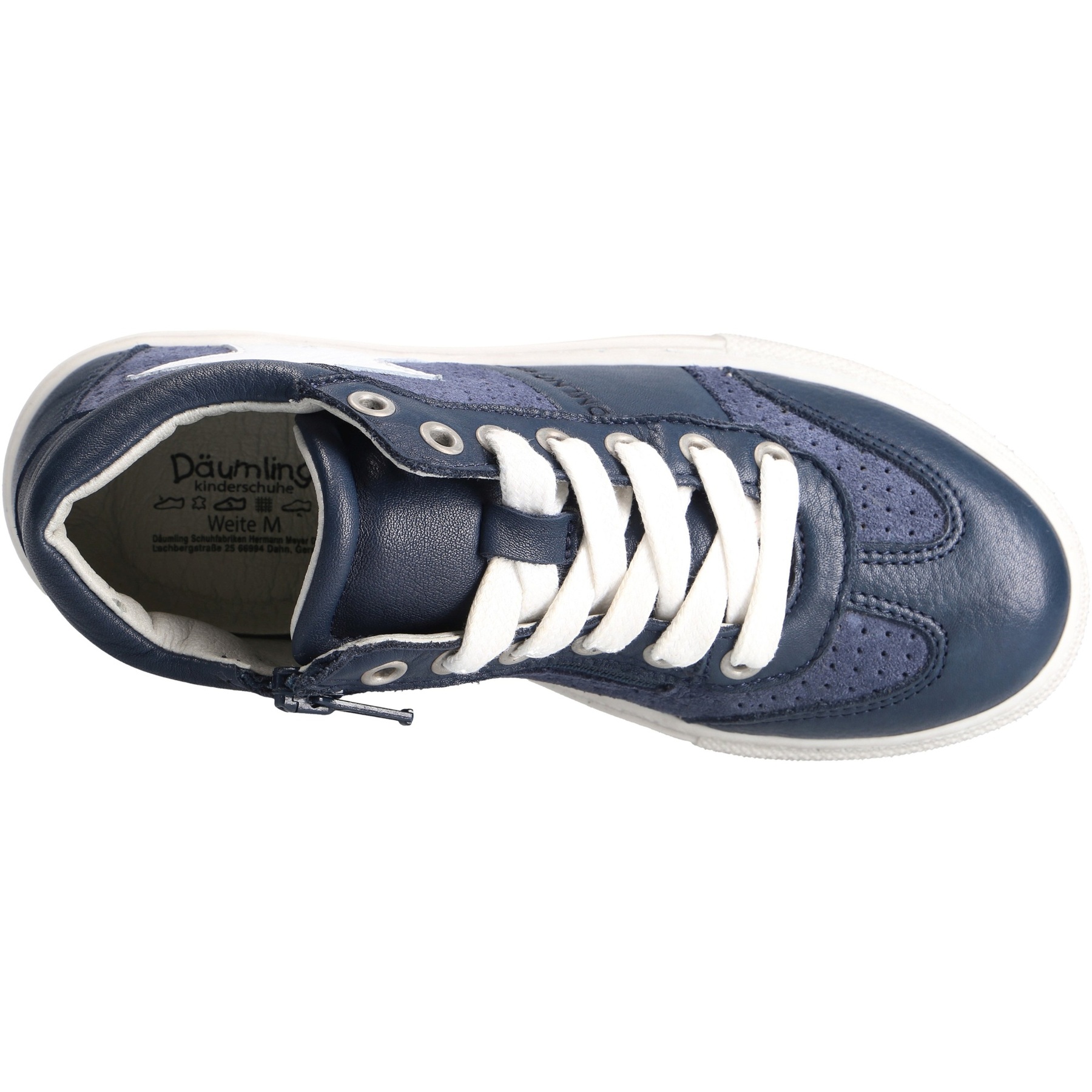 blaue mid cut draufsicht