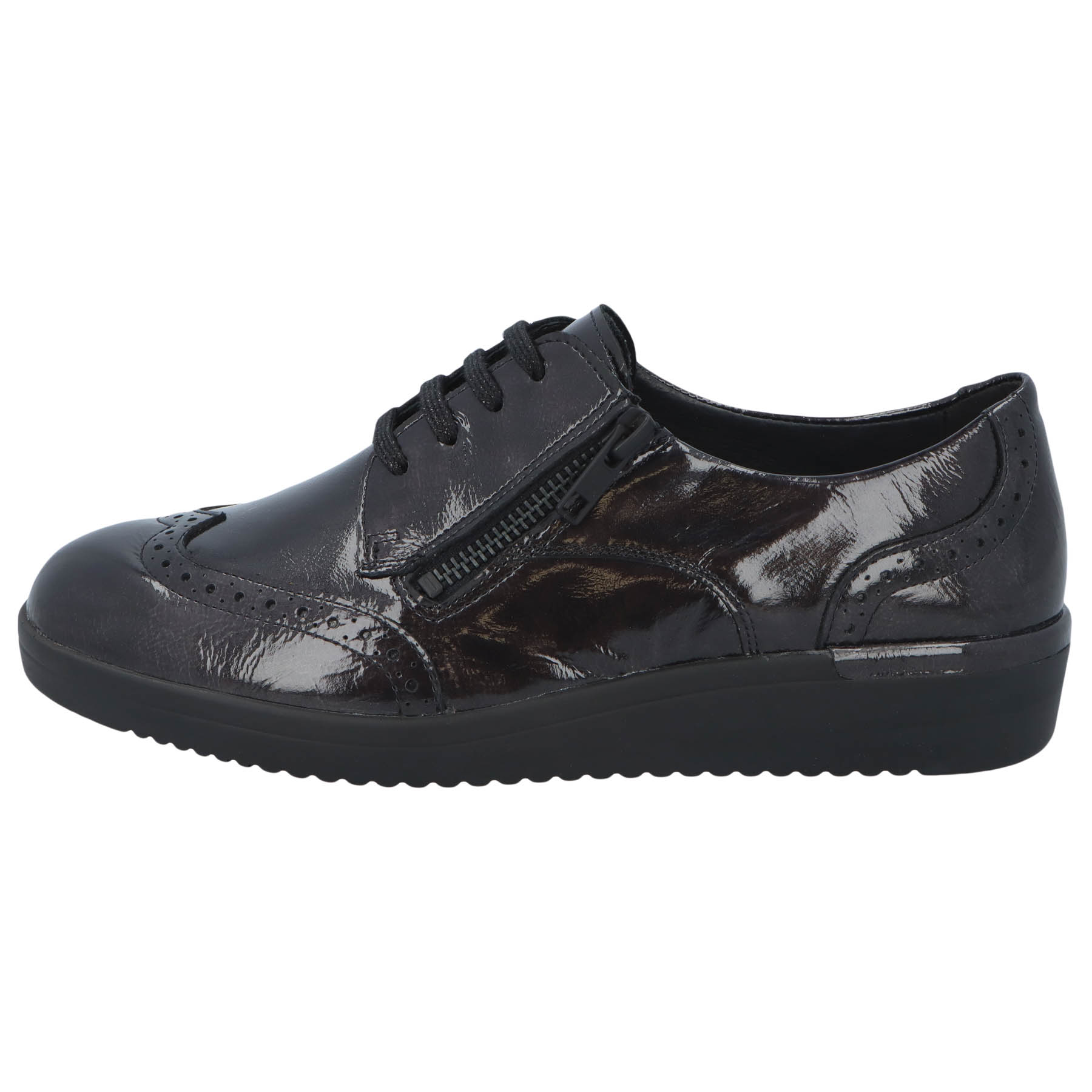 graue halbschuh seitenansicht links