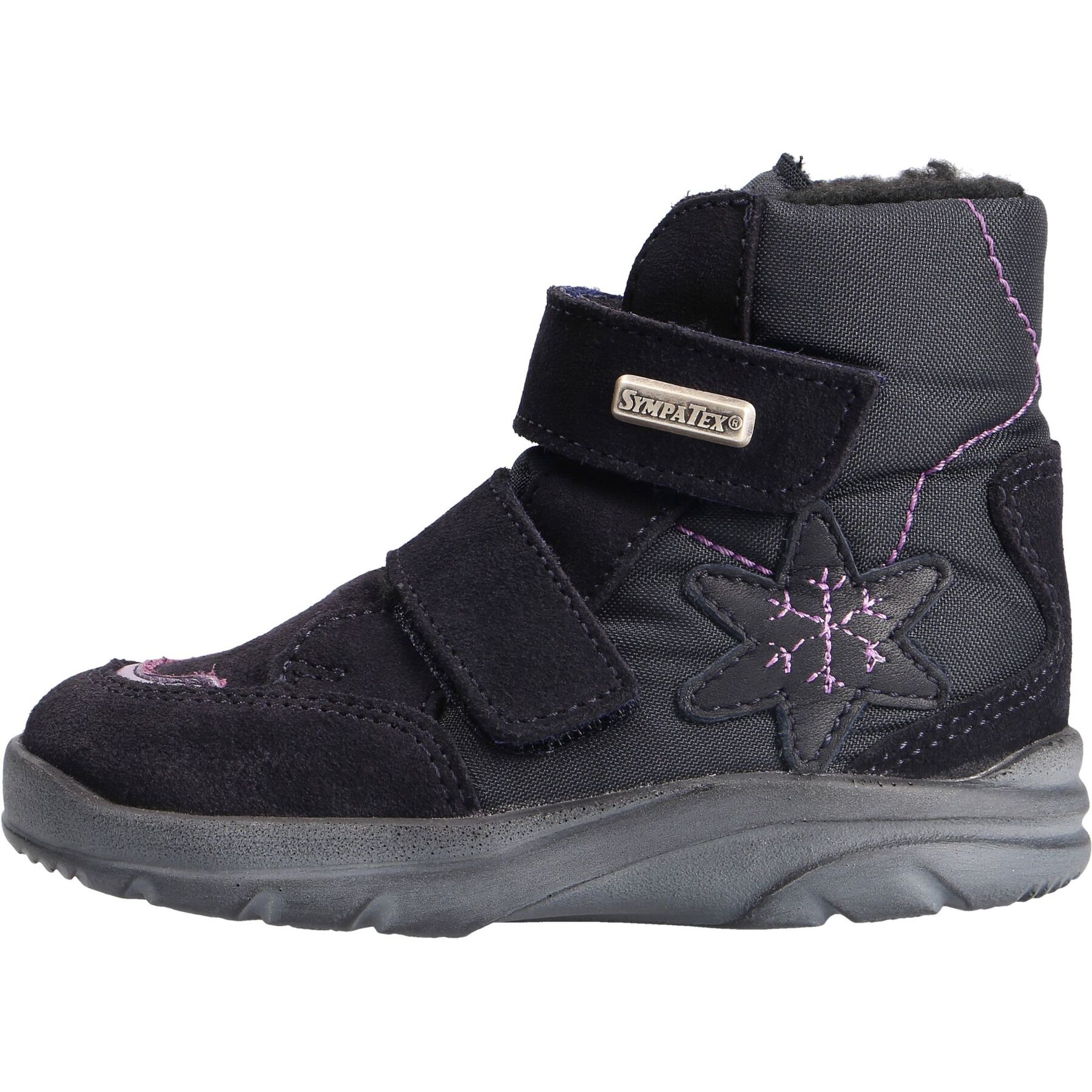 blaue stiefeletten seitenansicht links