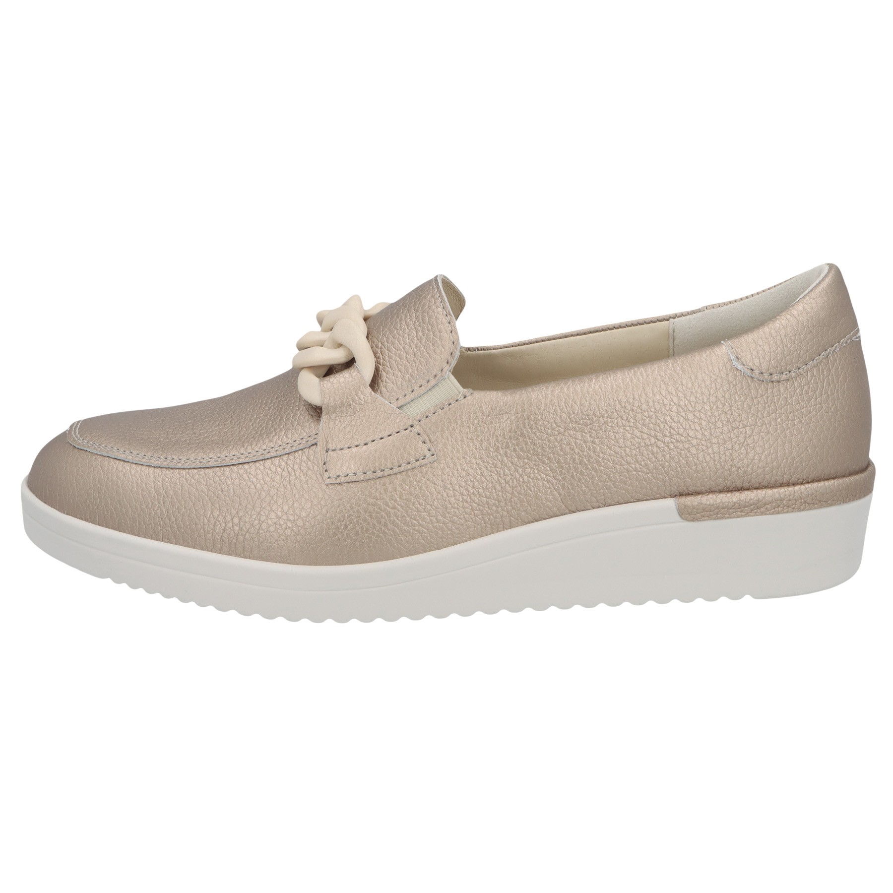 braune slipper seitenansicht links