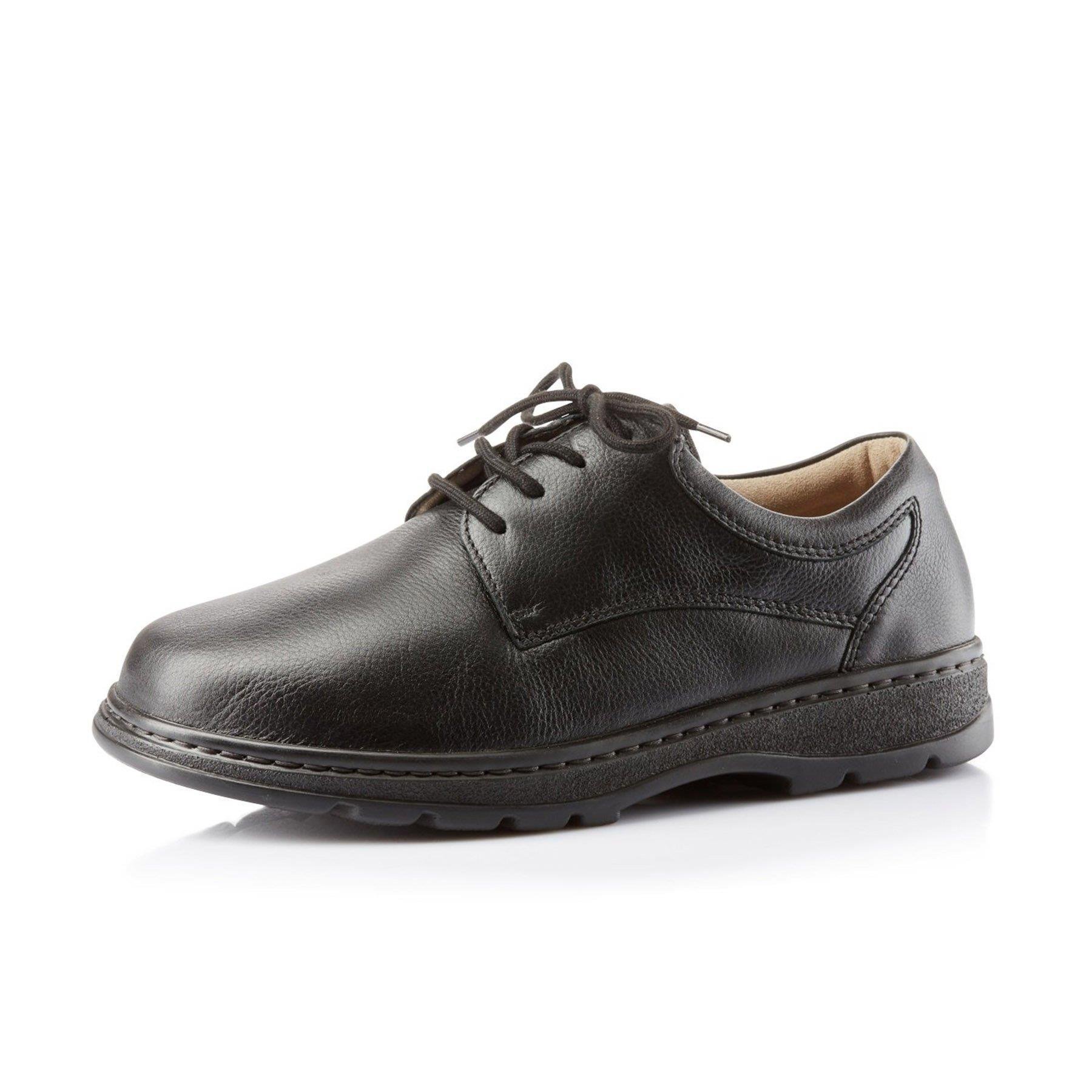 schwarze halbschuh 3-4 ansicht