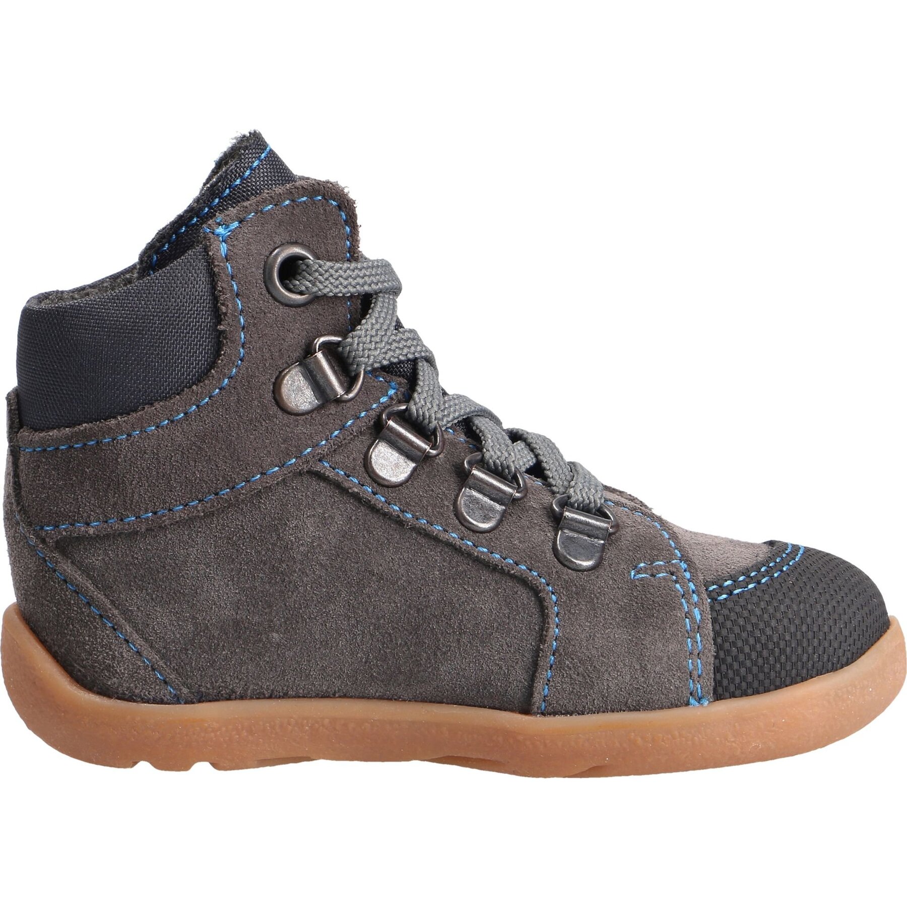 graue lauflernschuhe seitenansicht rechts