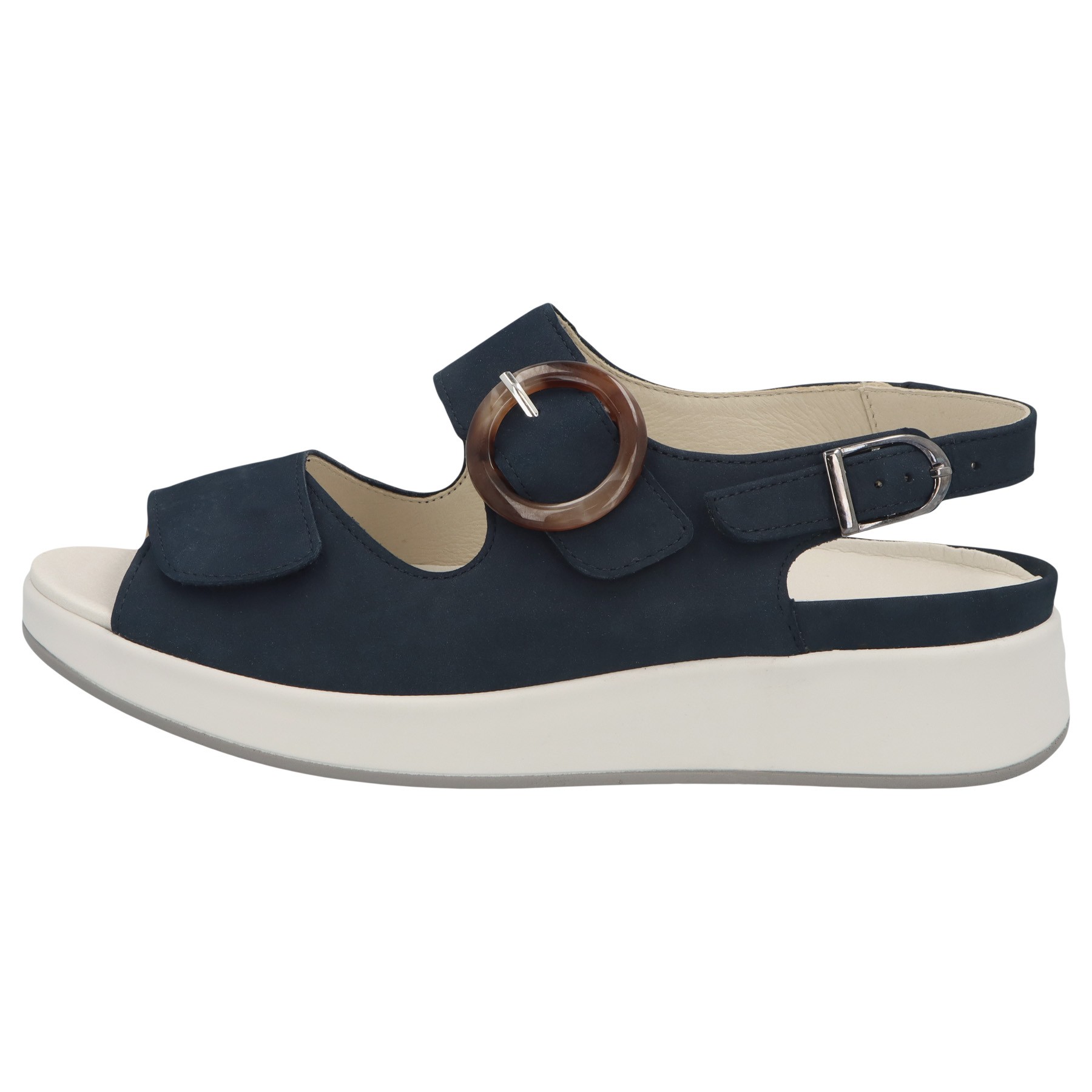 blaue sandale seitenansicht links