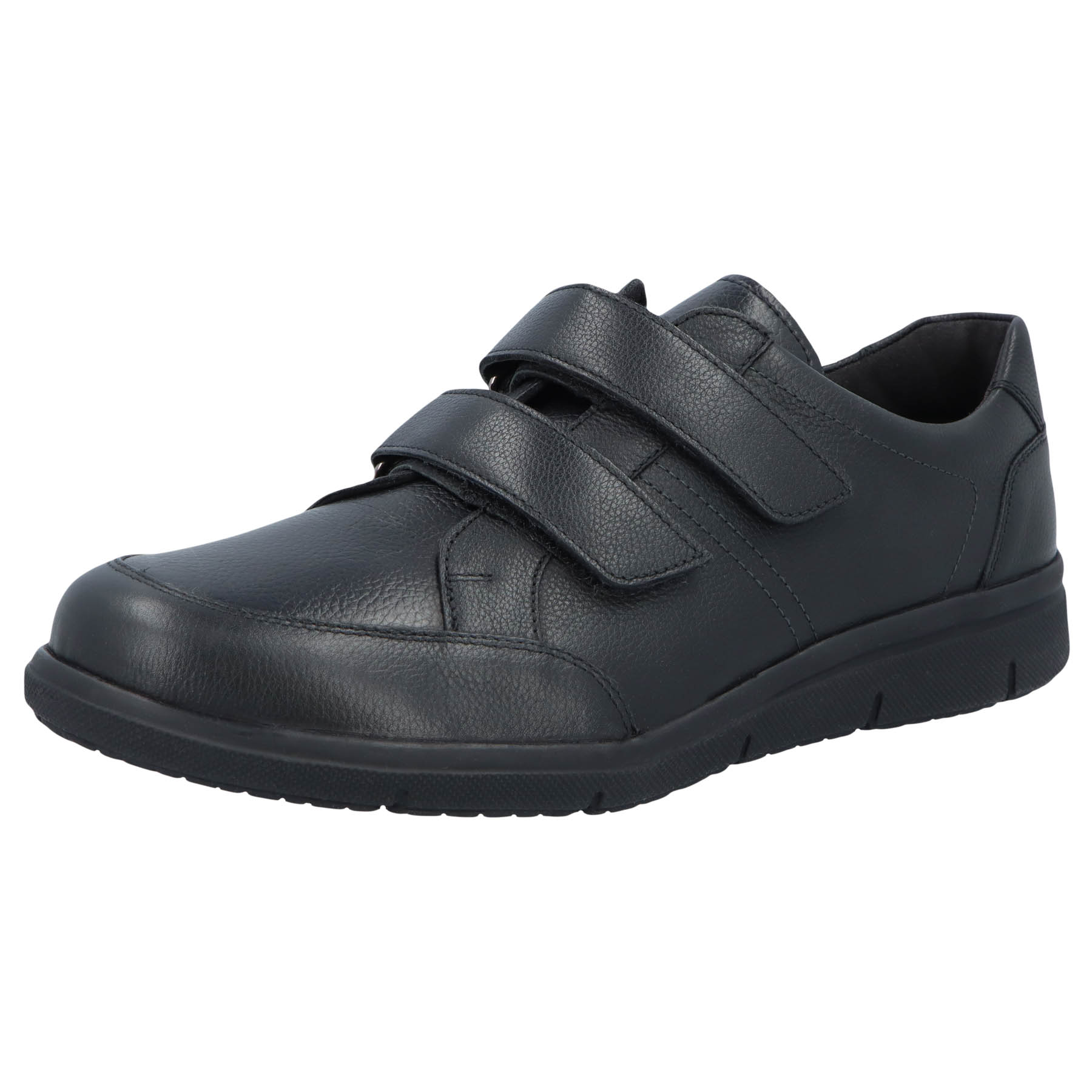 schwarze slipper 3-4 ansicht