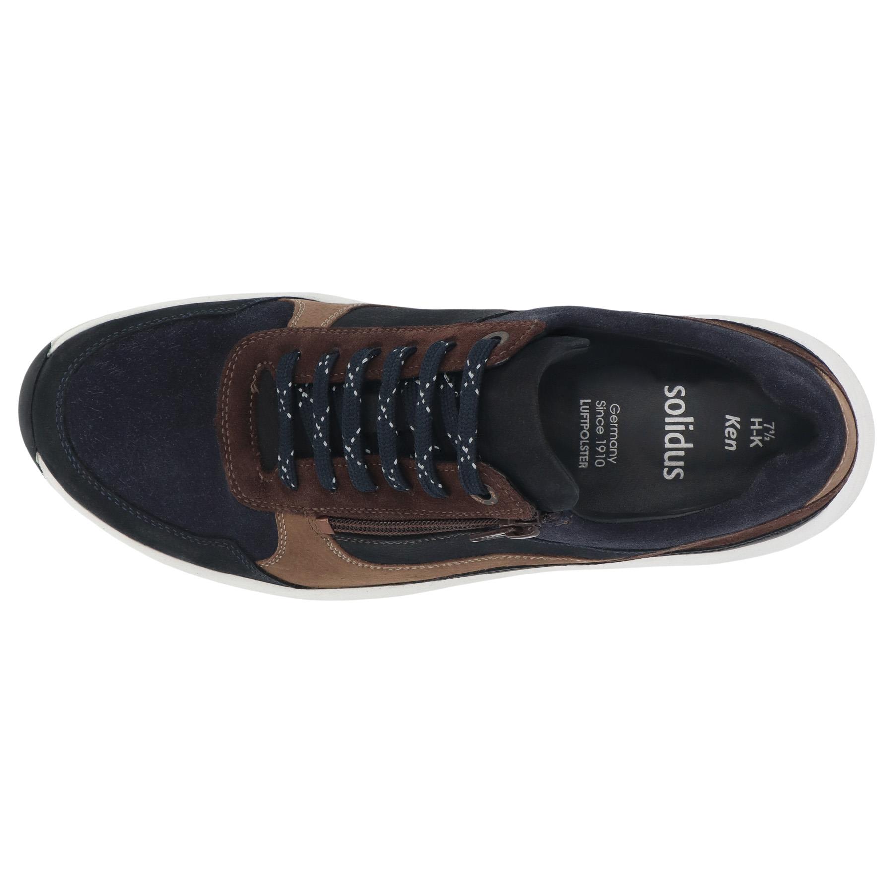 blaue halbschuh draufsicht