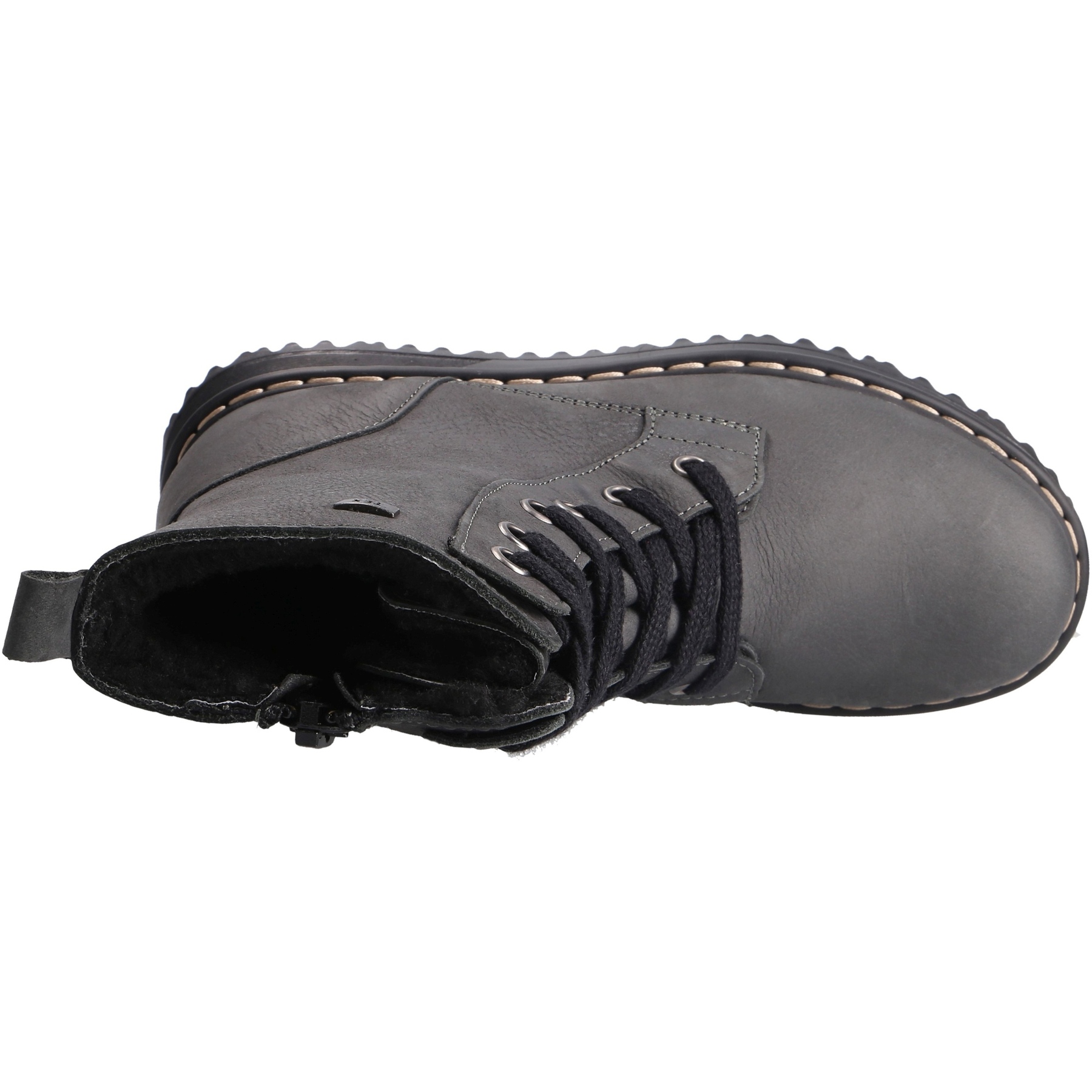 graue stiefeletten draufsicht