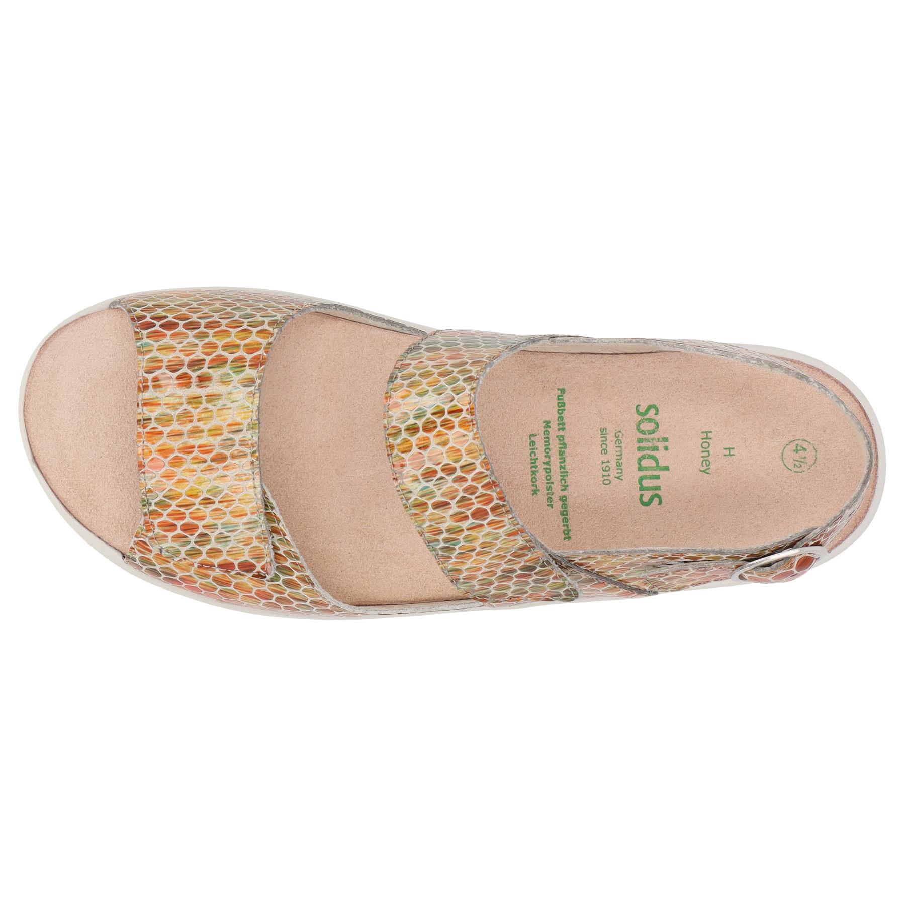 rote sandale draufsicht