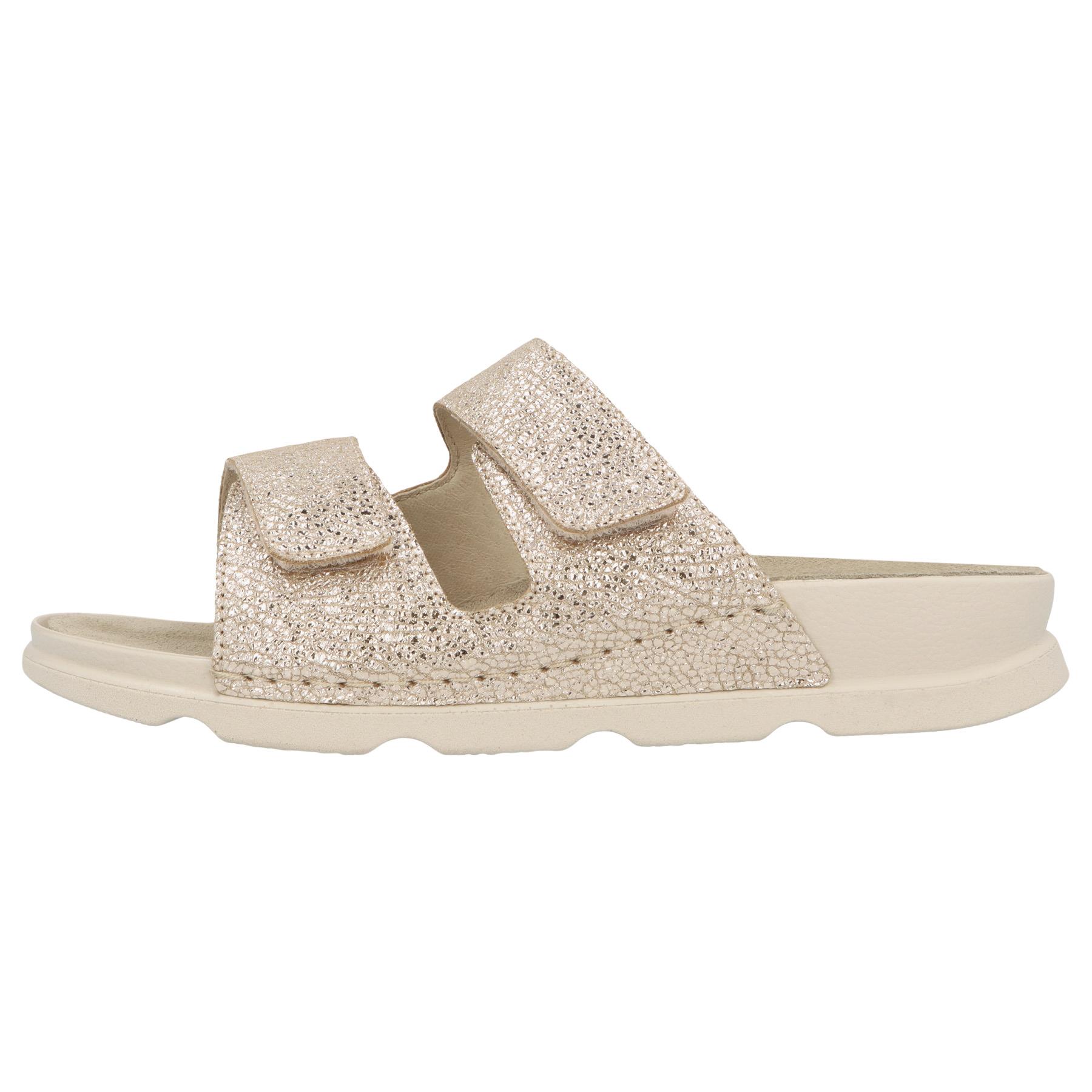 mehrfarbige pantolette seitenansicht links