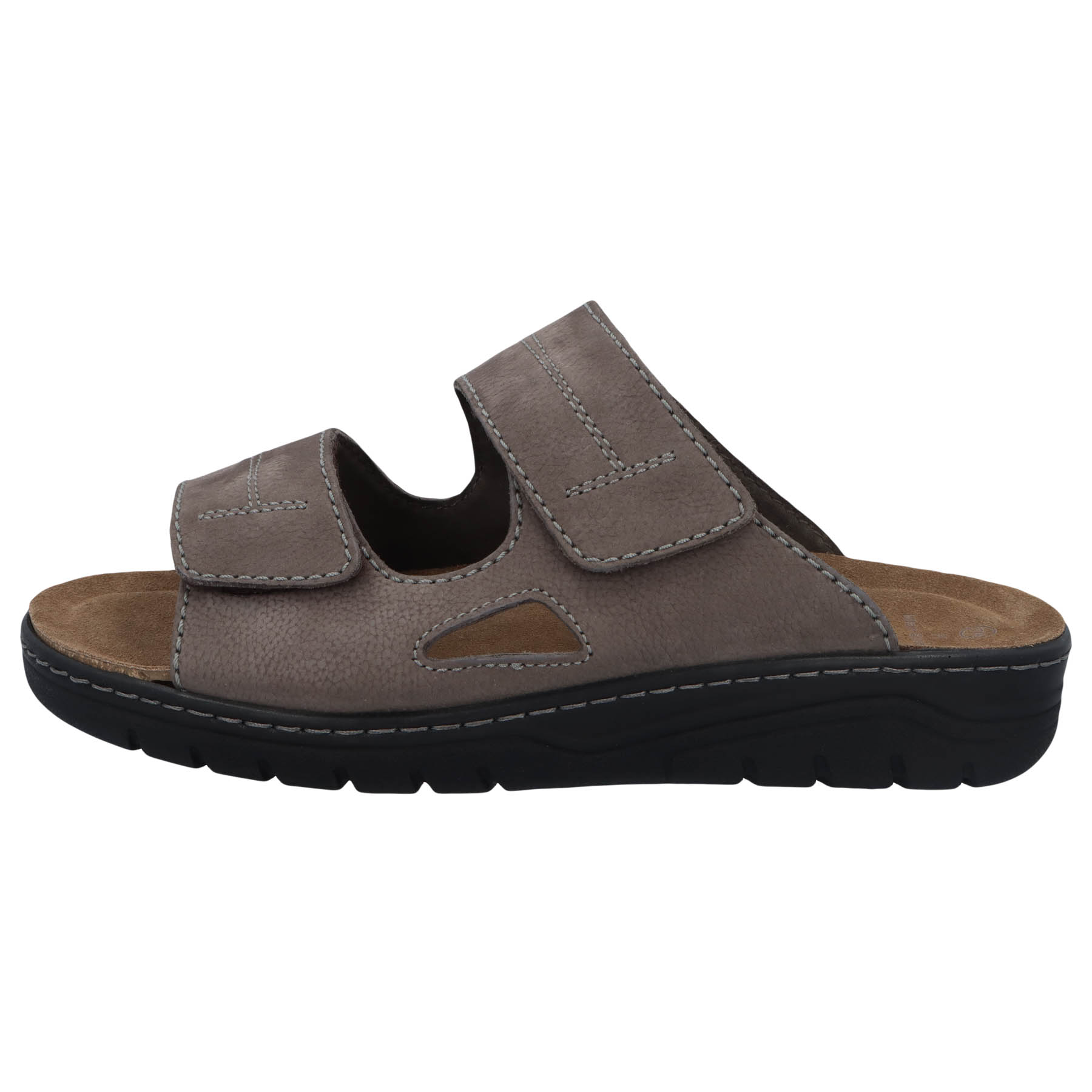 graue pantolette seitenansicht links