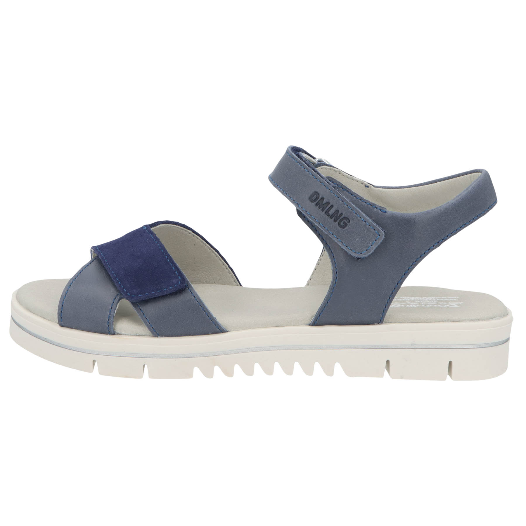 blaue sandale seitenansicht links