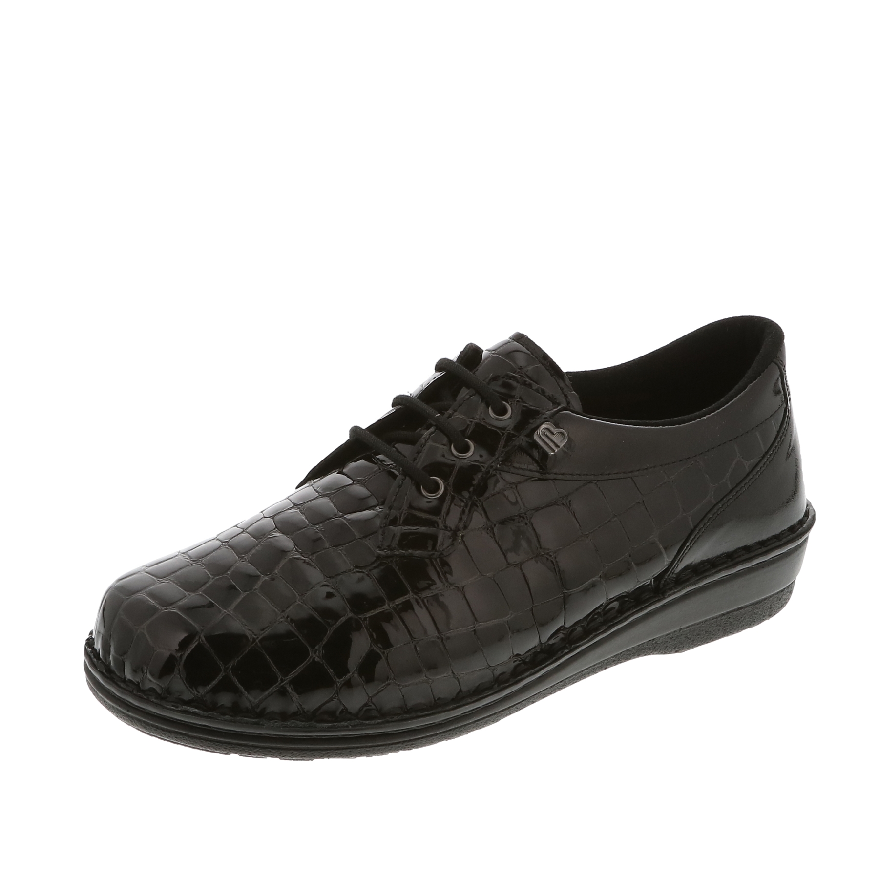 schwarze halbschuh 3-4 ansicht