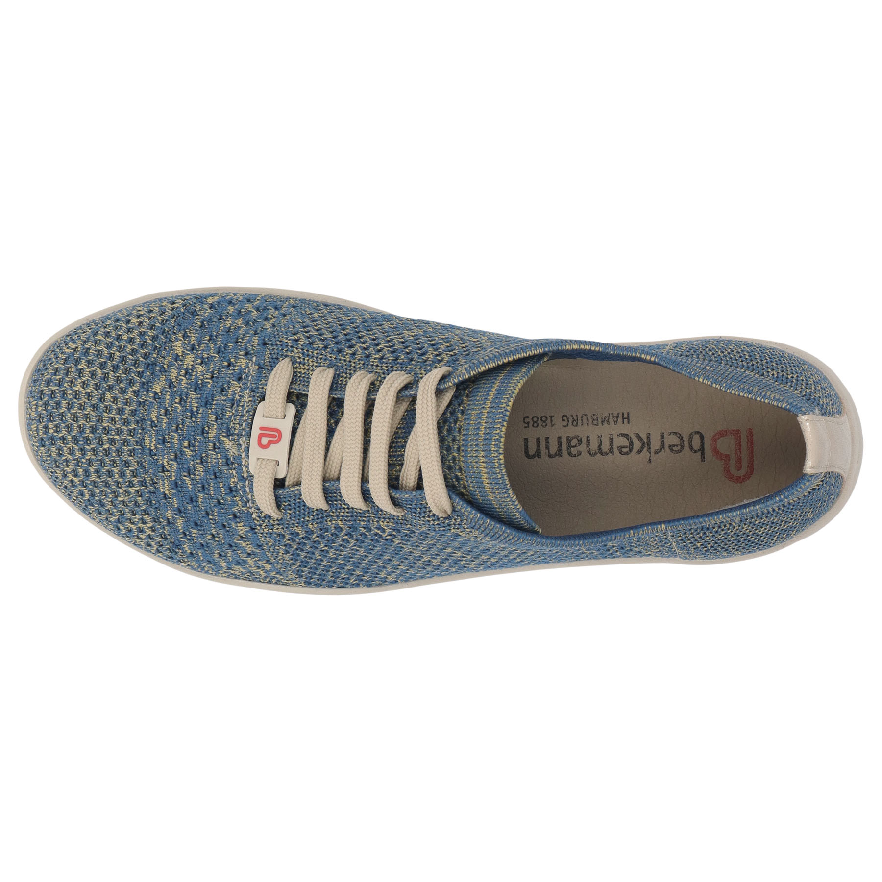 blaue sneaker draufsicht