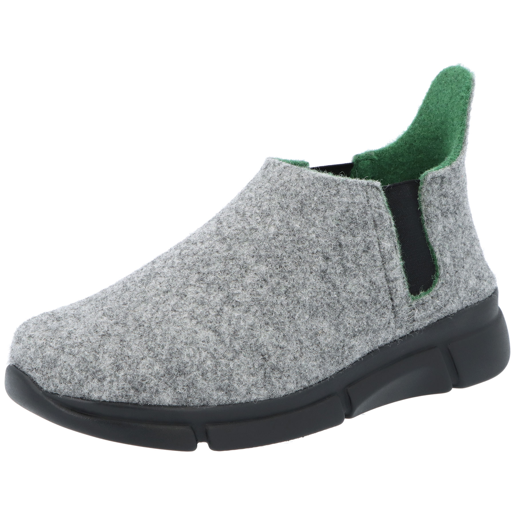 hellgrau/grün Bicolor Filz