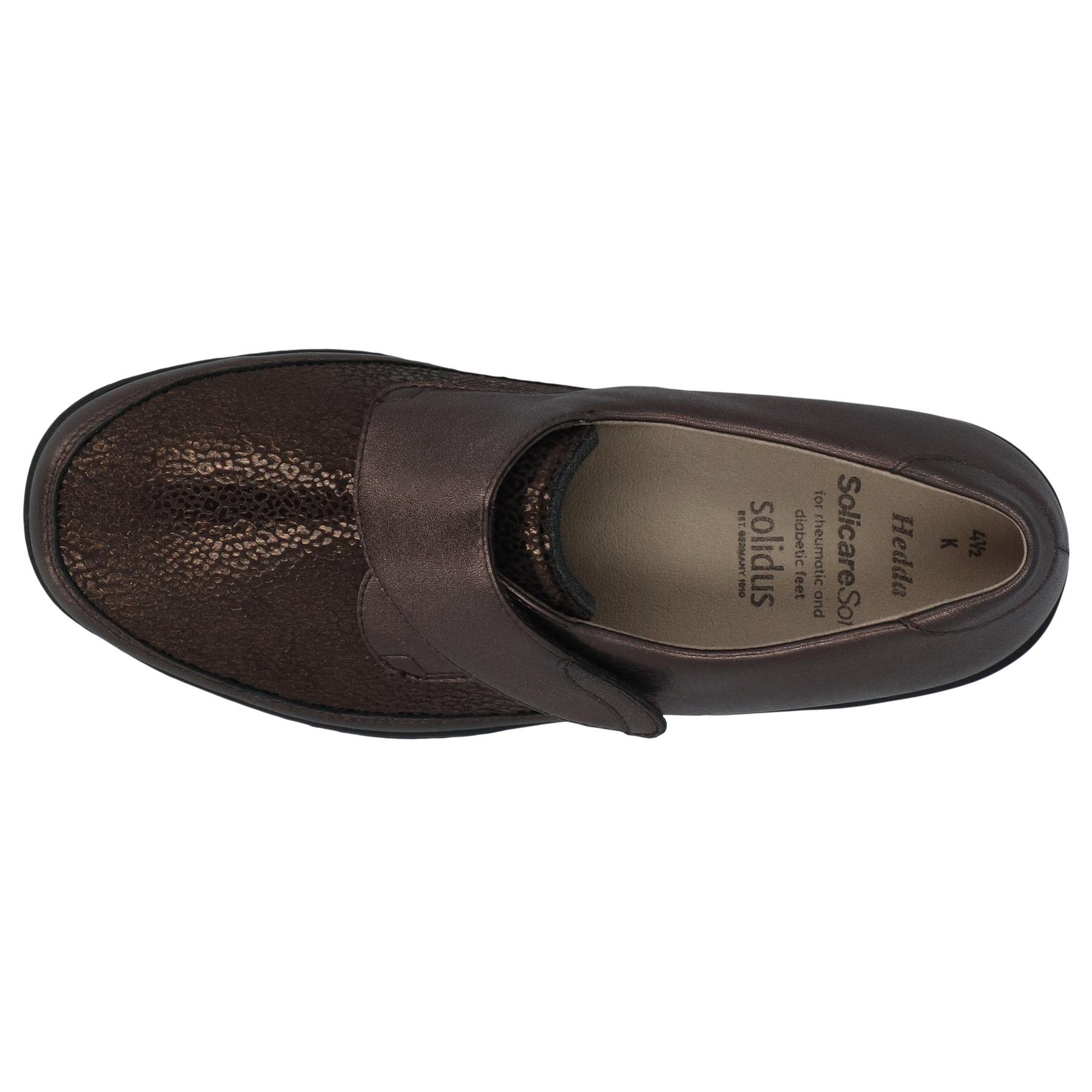 schwarze slipper draufsicht