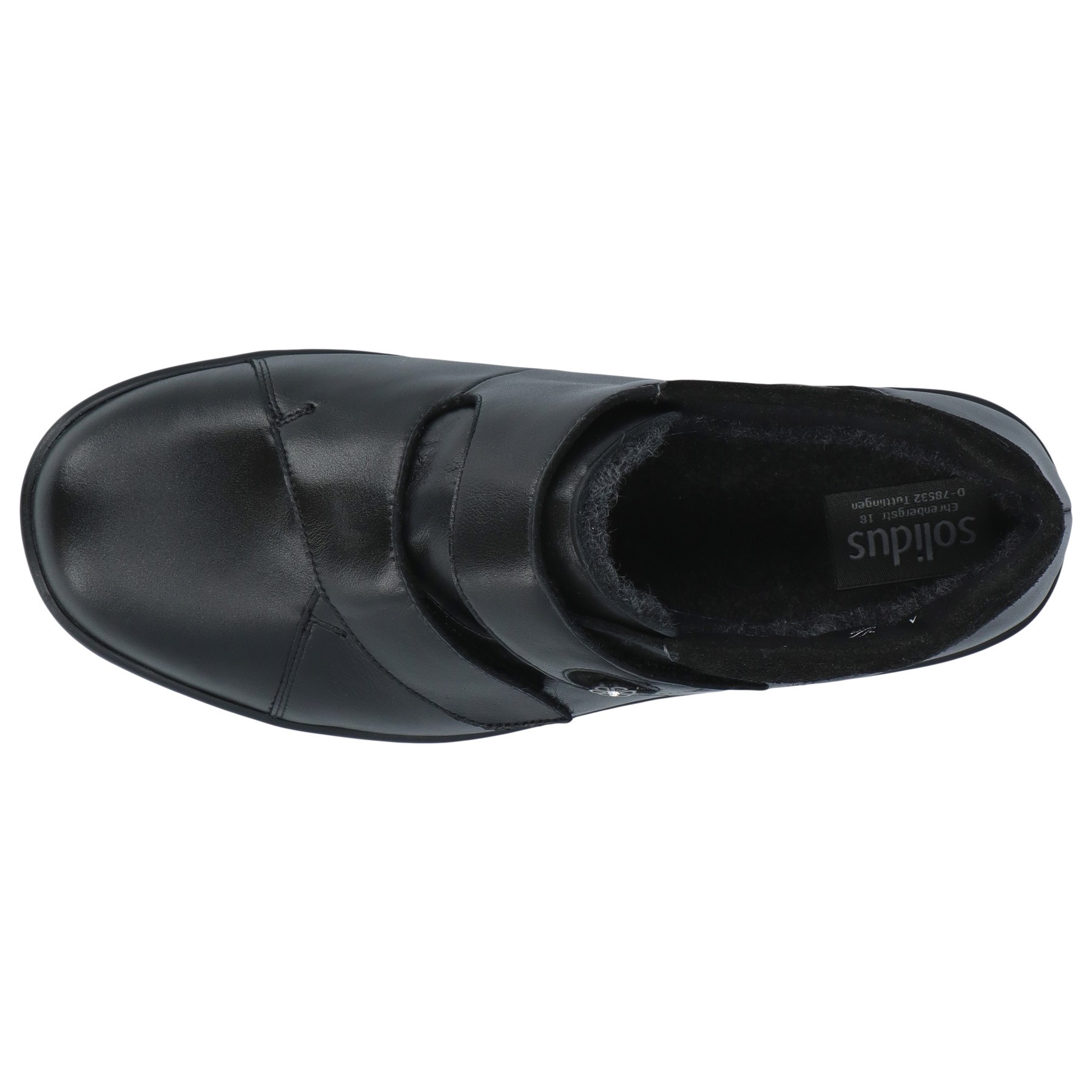 schwarze stiefel draufsicht