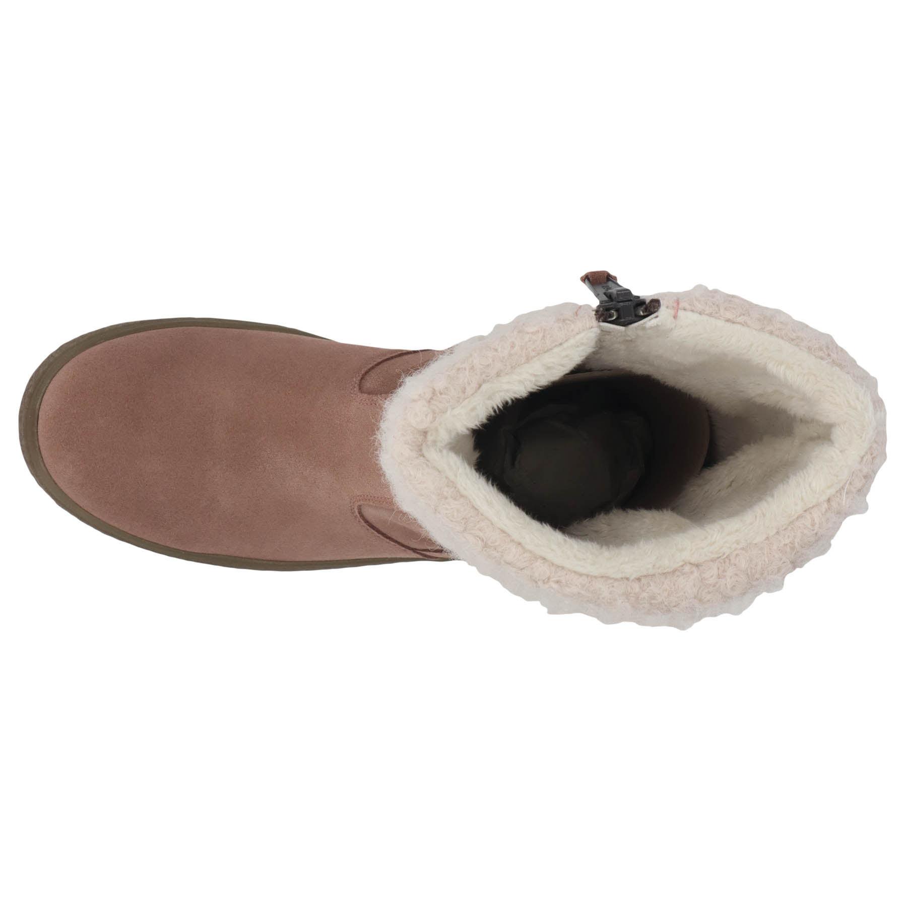 rote stiefel draufsicht